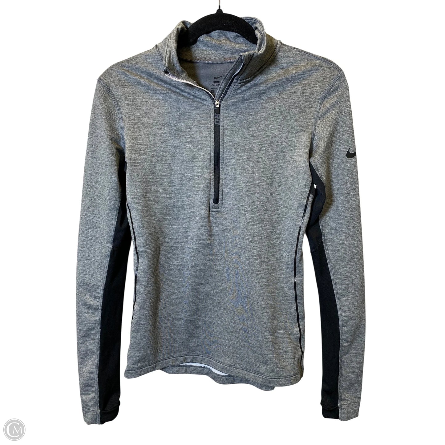 Sweatshirt Collar By Nike In Grey, Size: S