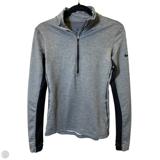 Sweatshirt Collar By Nike In Grey, Size: S