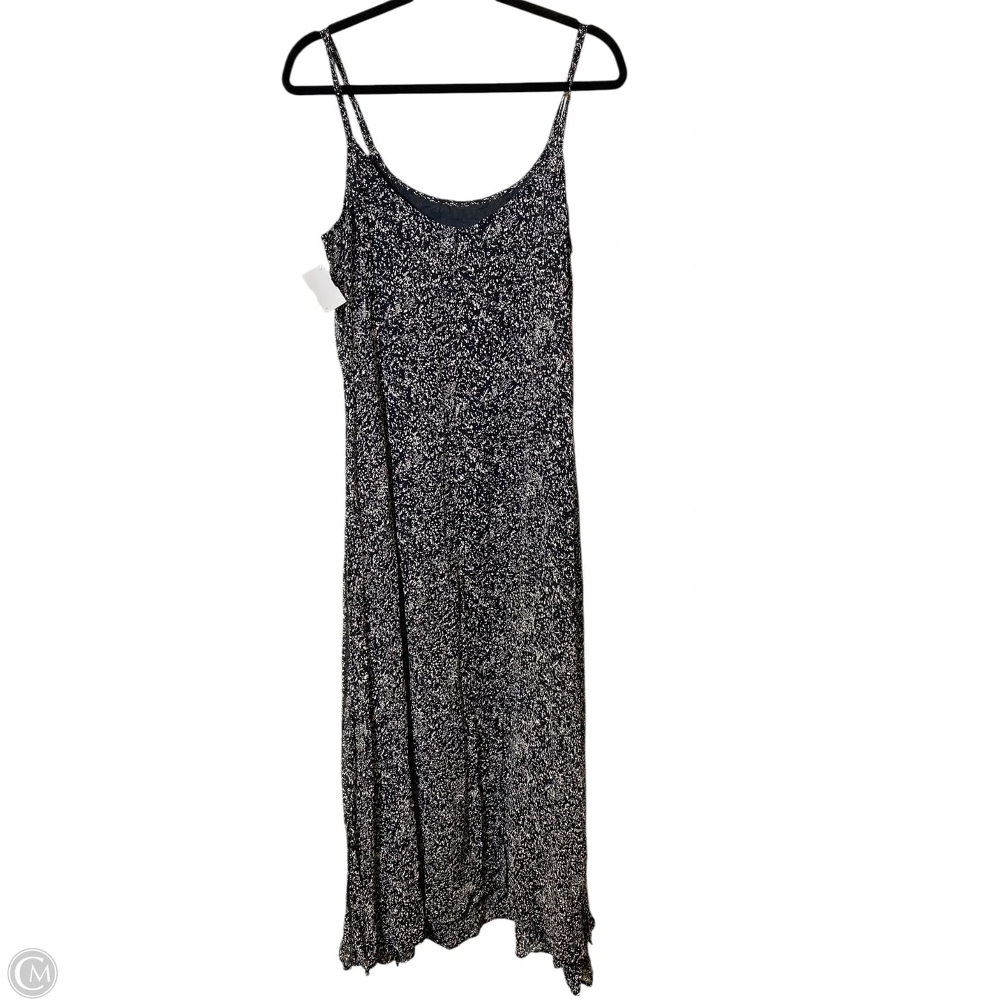 Dress Casual Maxi By Newport News In Black & Tan, Size: 14