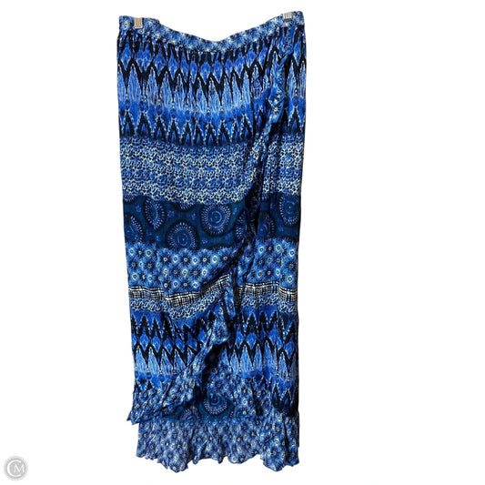 Skirt Maxi By Bila In Blue, Size: Xl