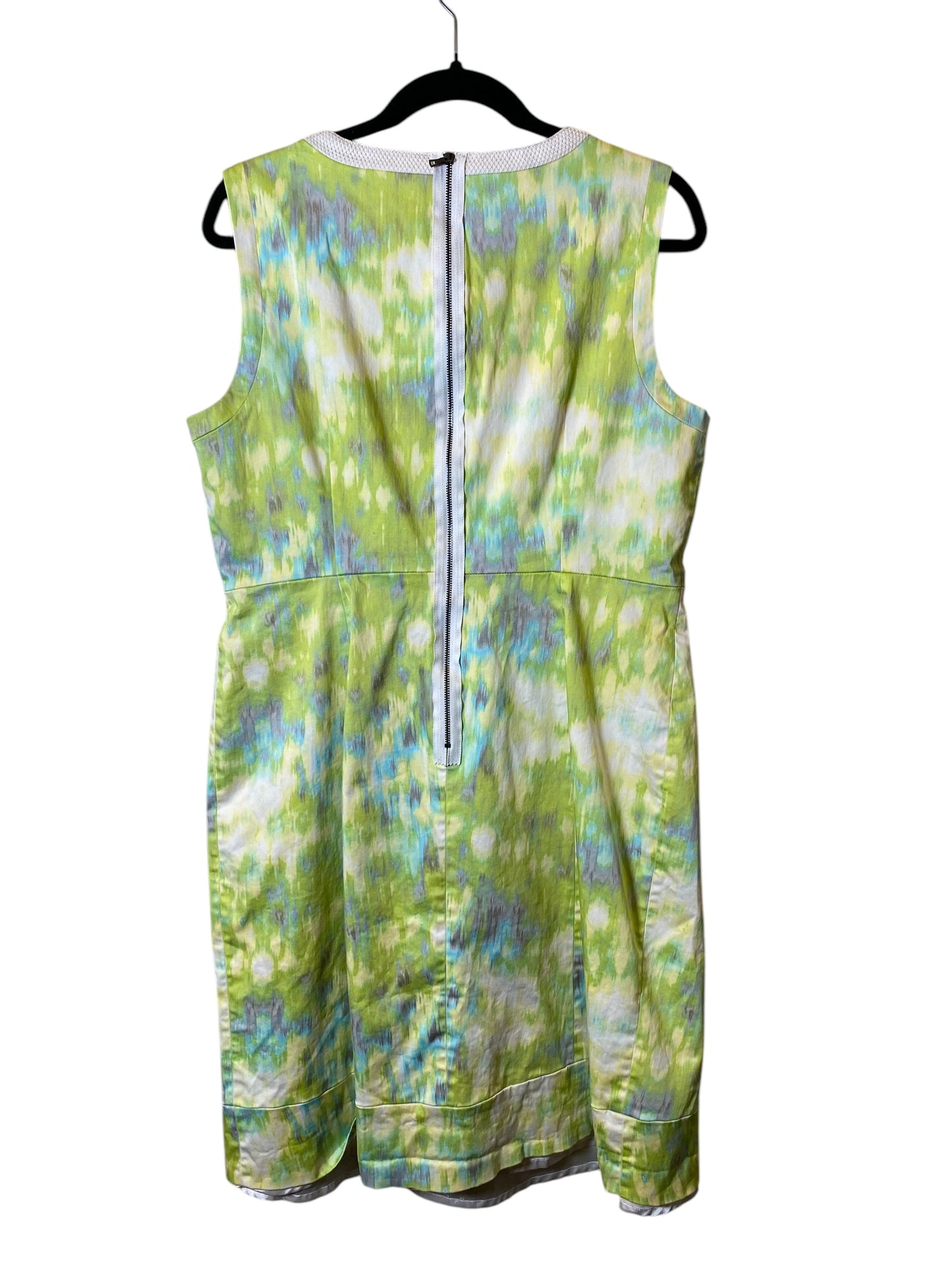 Dress Casual Midi By T Tahari In Chartreuse, Size: Xl