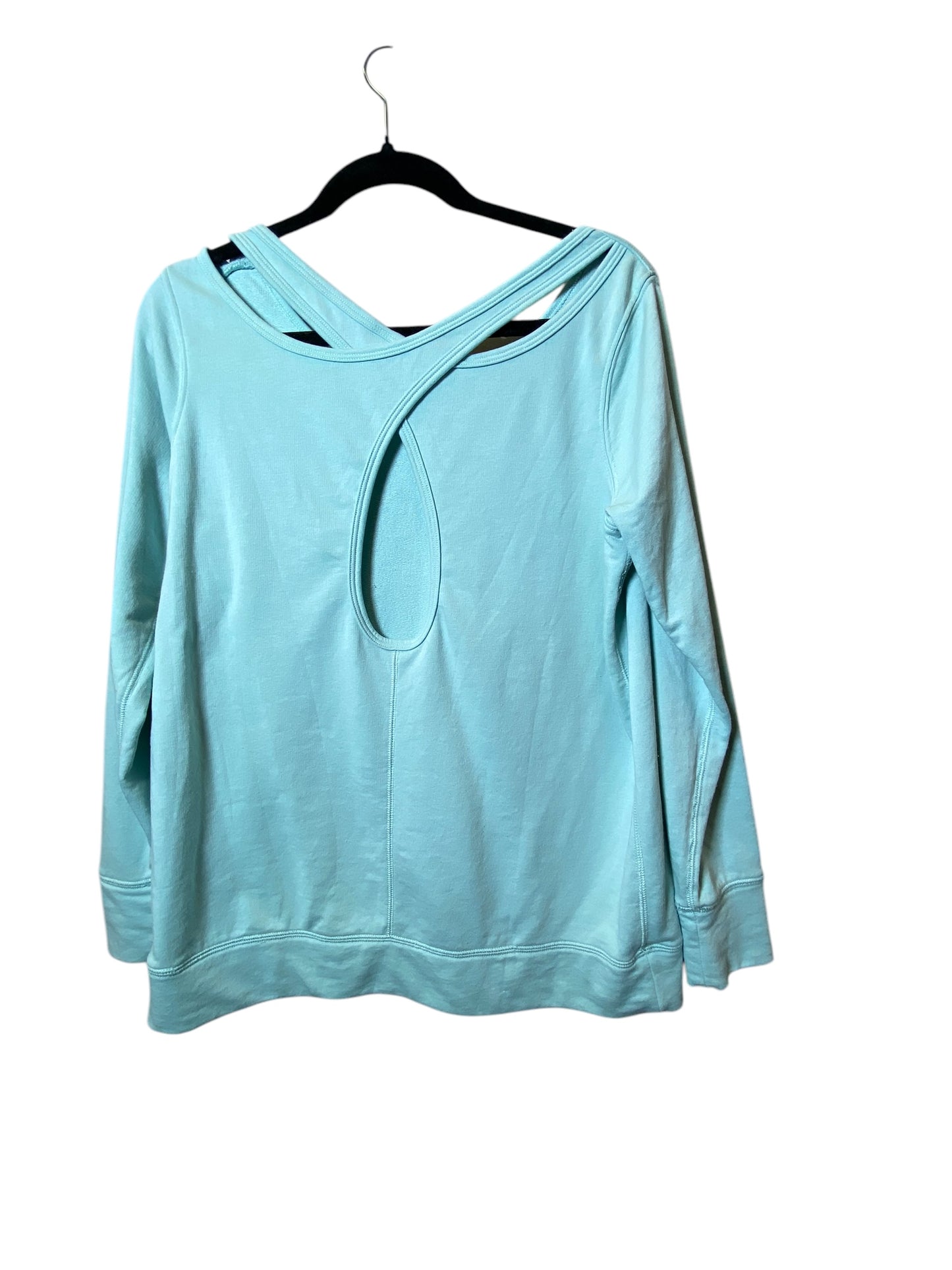 Athletic Sweatshirt Crewneck By Old Navy In Aqua, Size: Xl