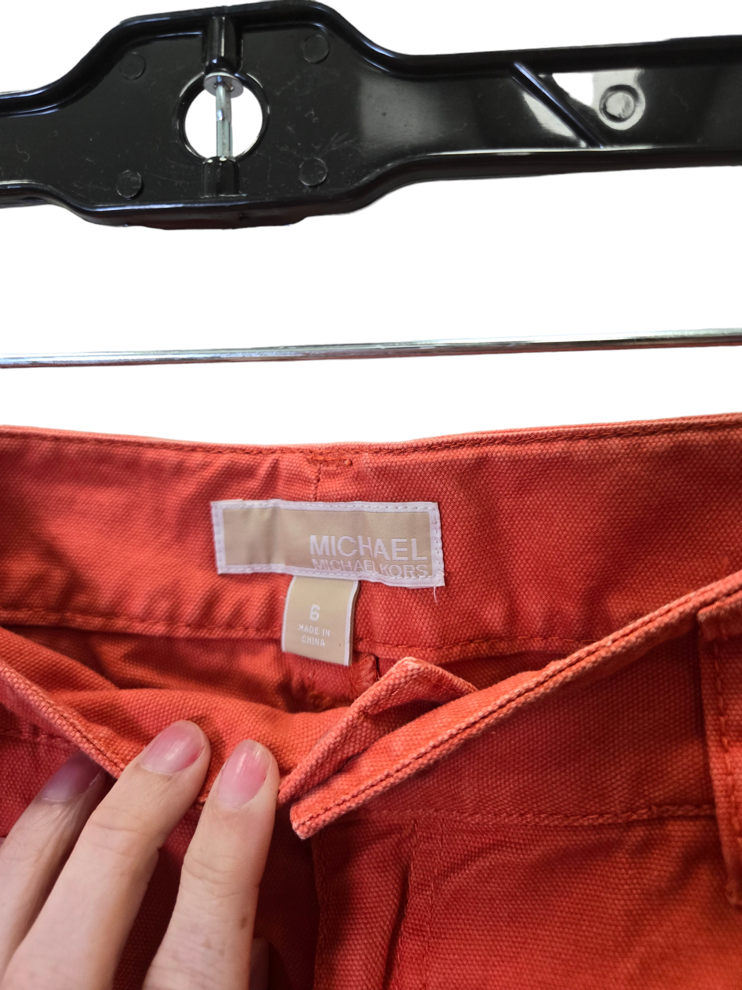 Orange Jeans Straight Michael Kors, Size 6