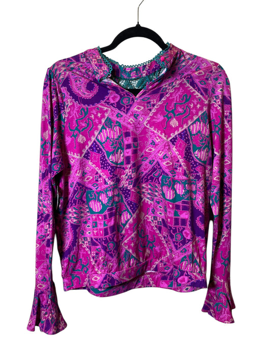 Top Long Sleeve By Tiny In Pink & Purple, Size: S