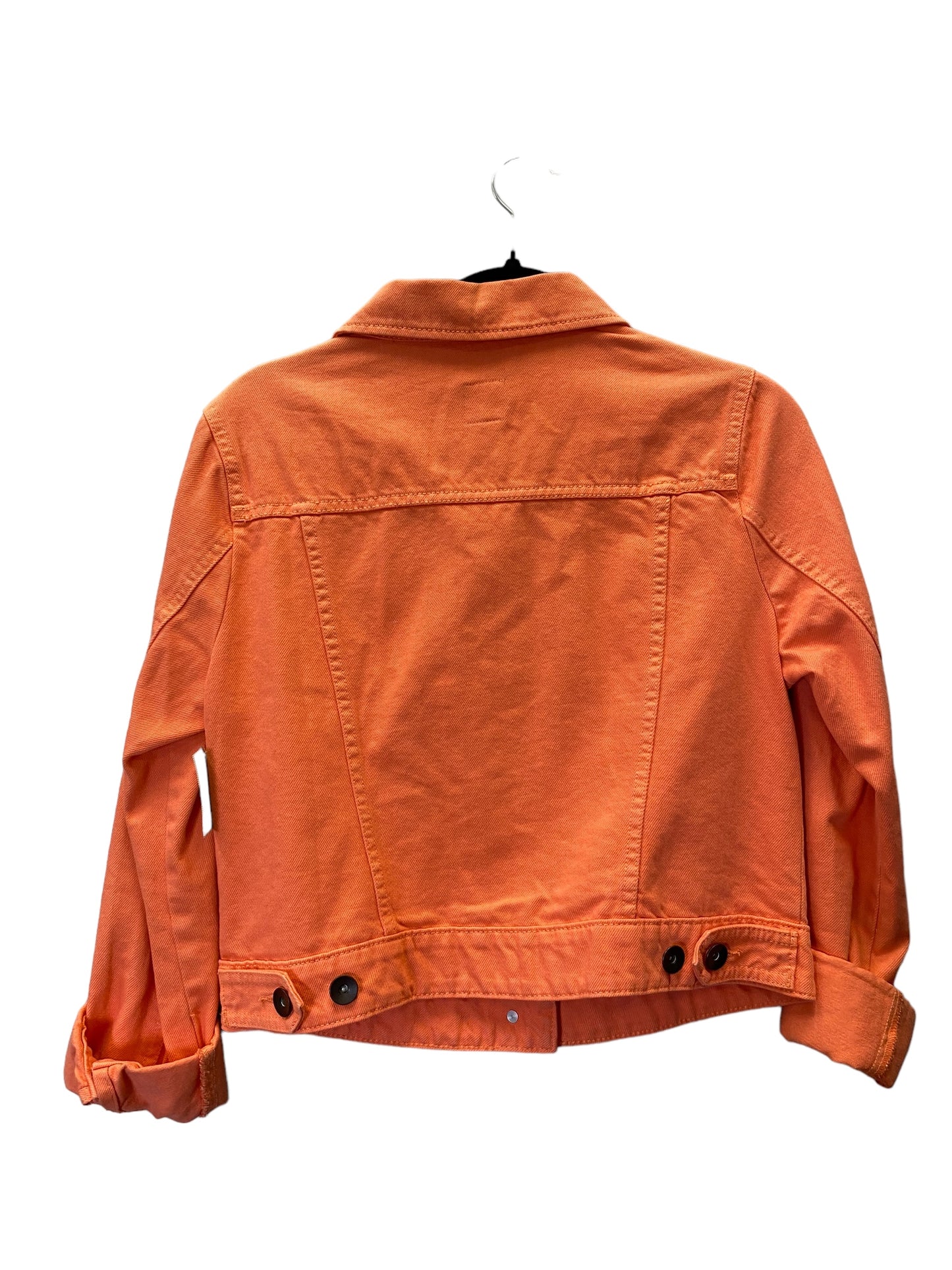 Jacket Denim By Jcp In Orange, Size: M