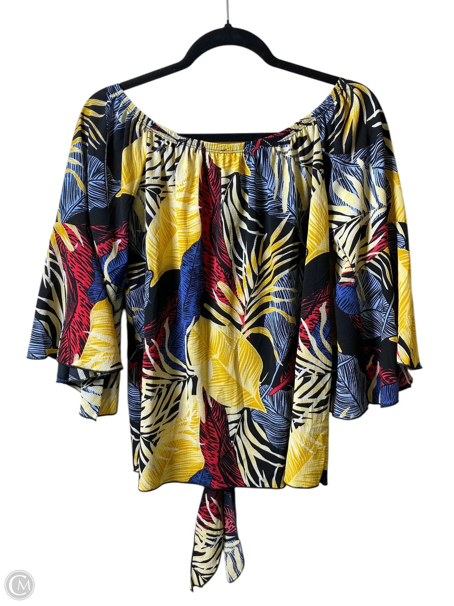 Top 3/4 Sleeve By Adore In Floral Print, Size: M