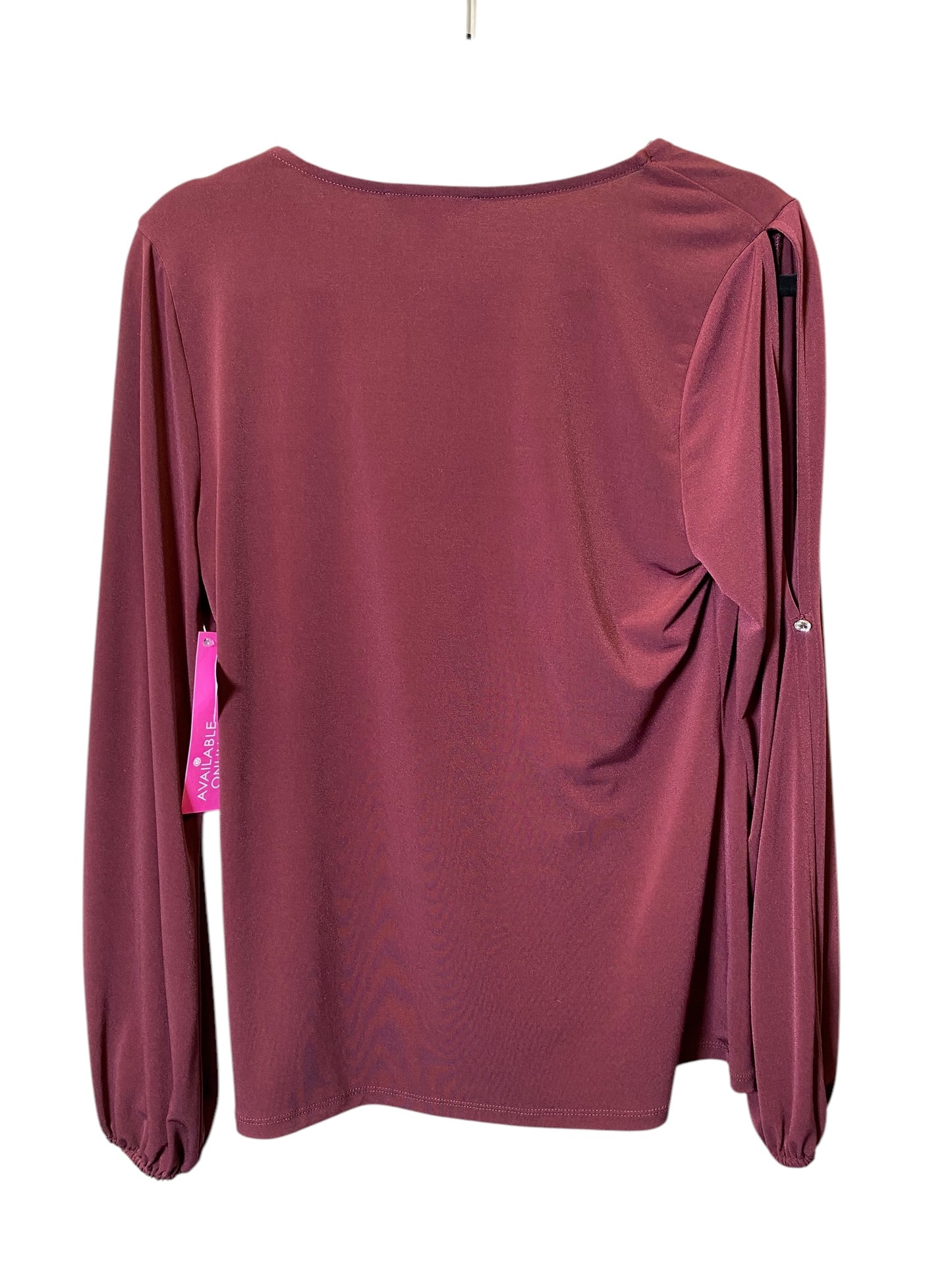 Top Long Sleeve By Inc In Red, Size: M