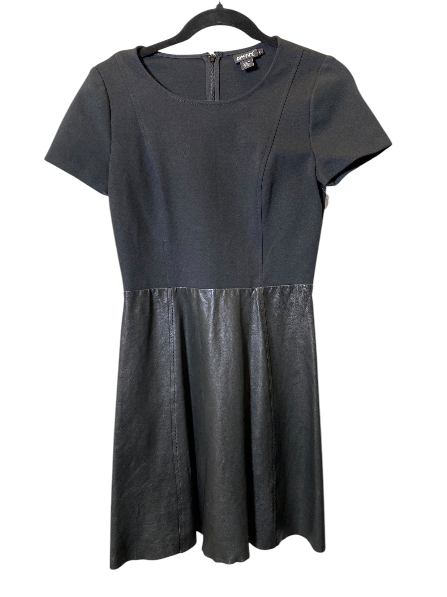 Dress Casual Midi By Dkny In Black, Size: Xs