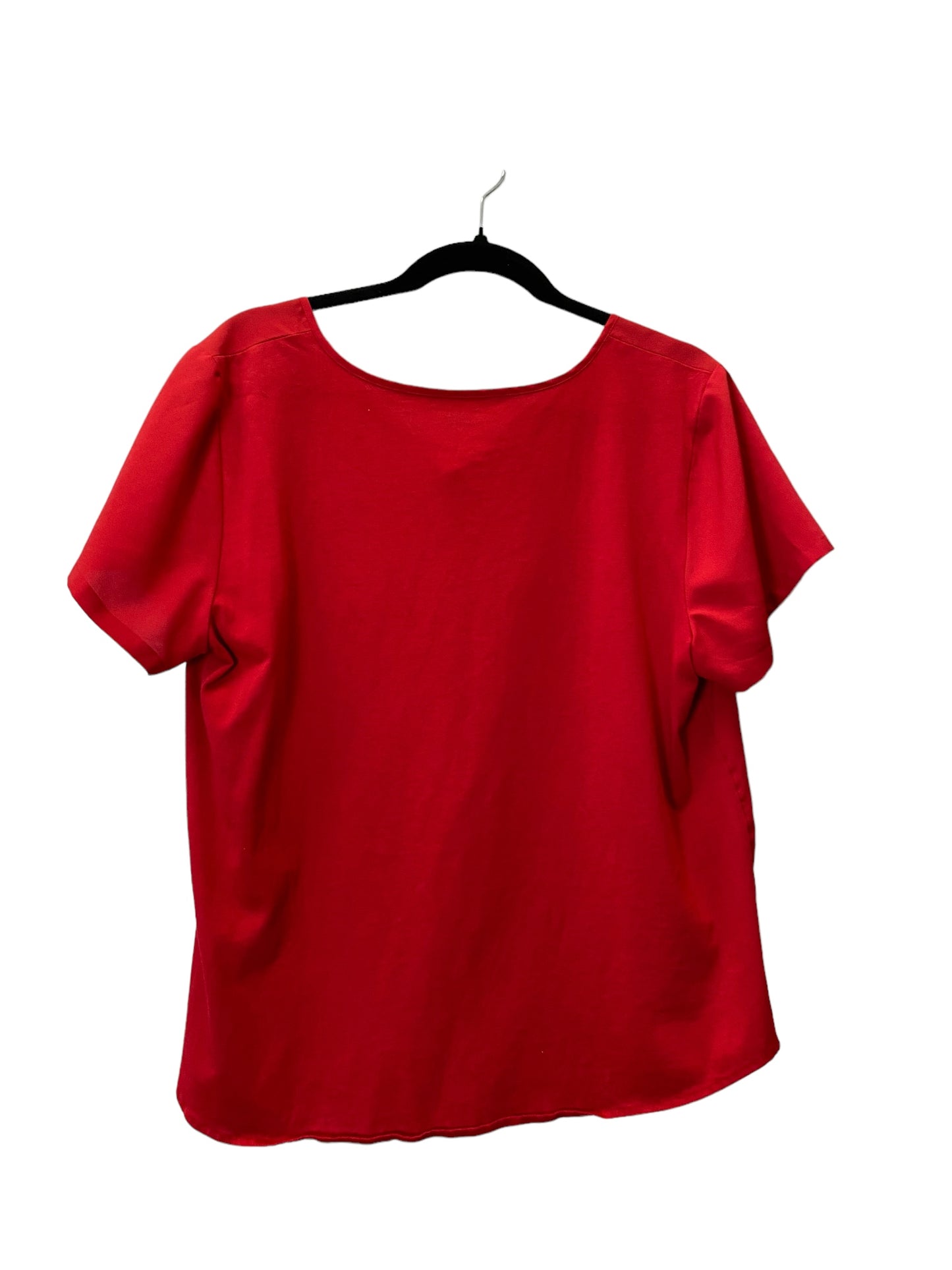 Top Short Sleeve Basic By Van Heusen In Red, Size: Xl