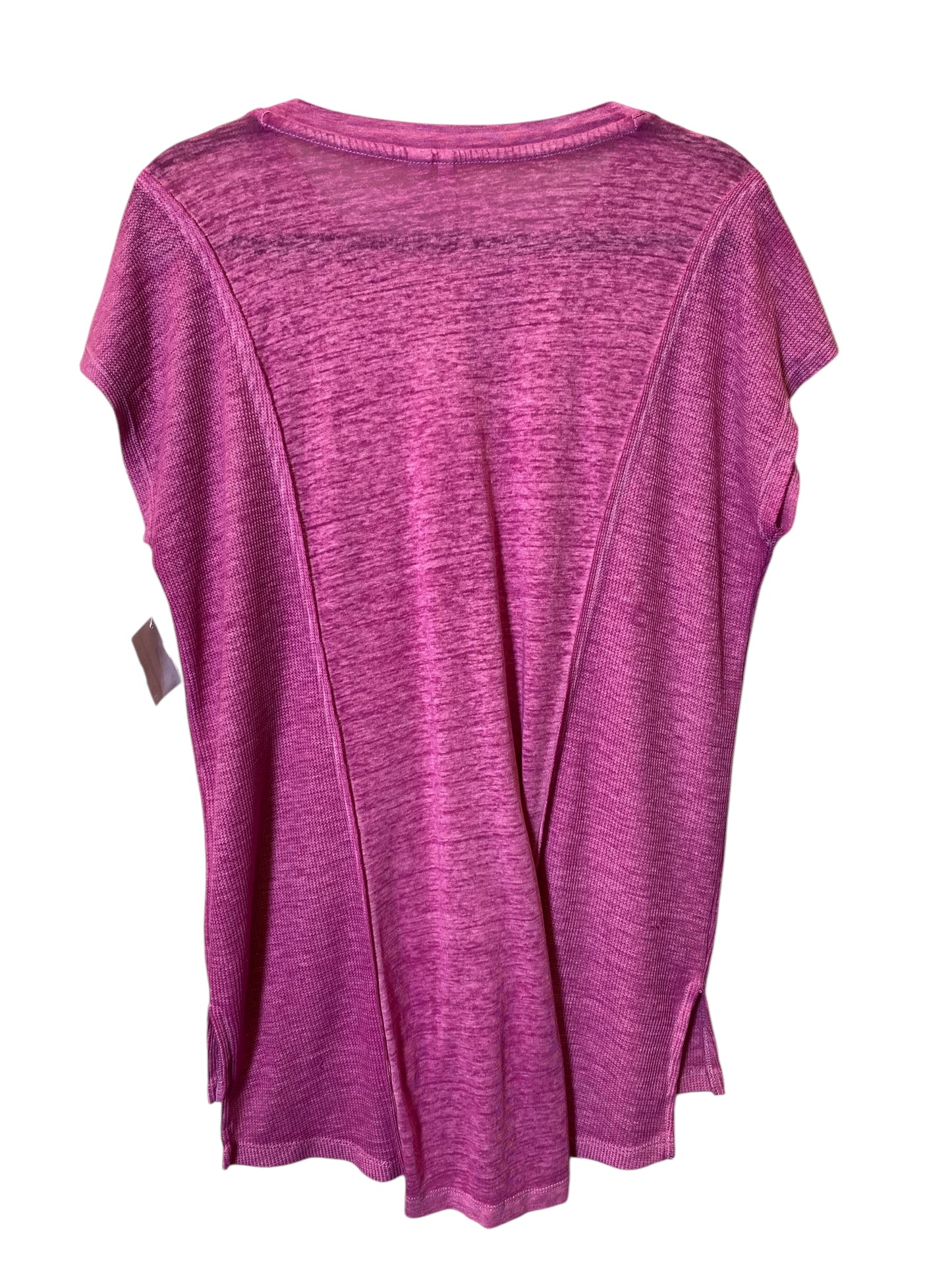 Top Short Sleeve Basic By Cmc In Pink, Size: L