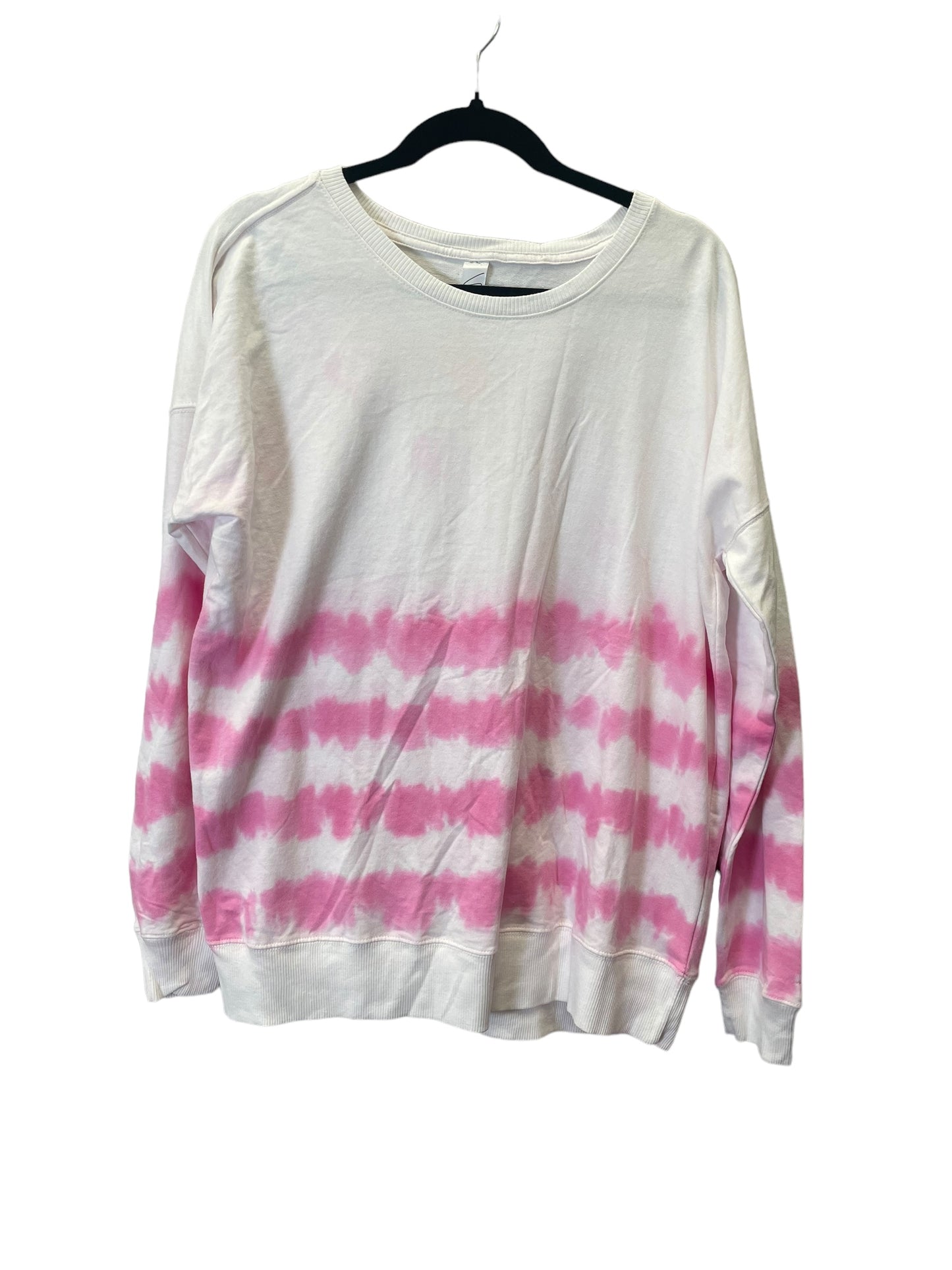 Tie Dye Print Top Long Sleeve Basic Cmc, Size Xl