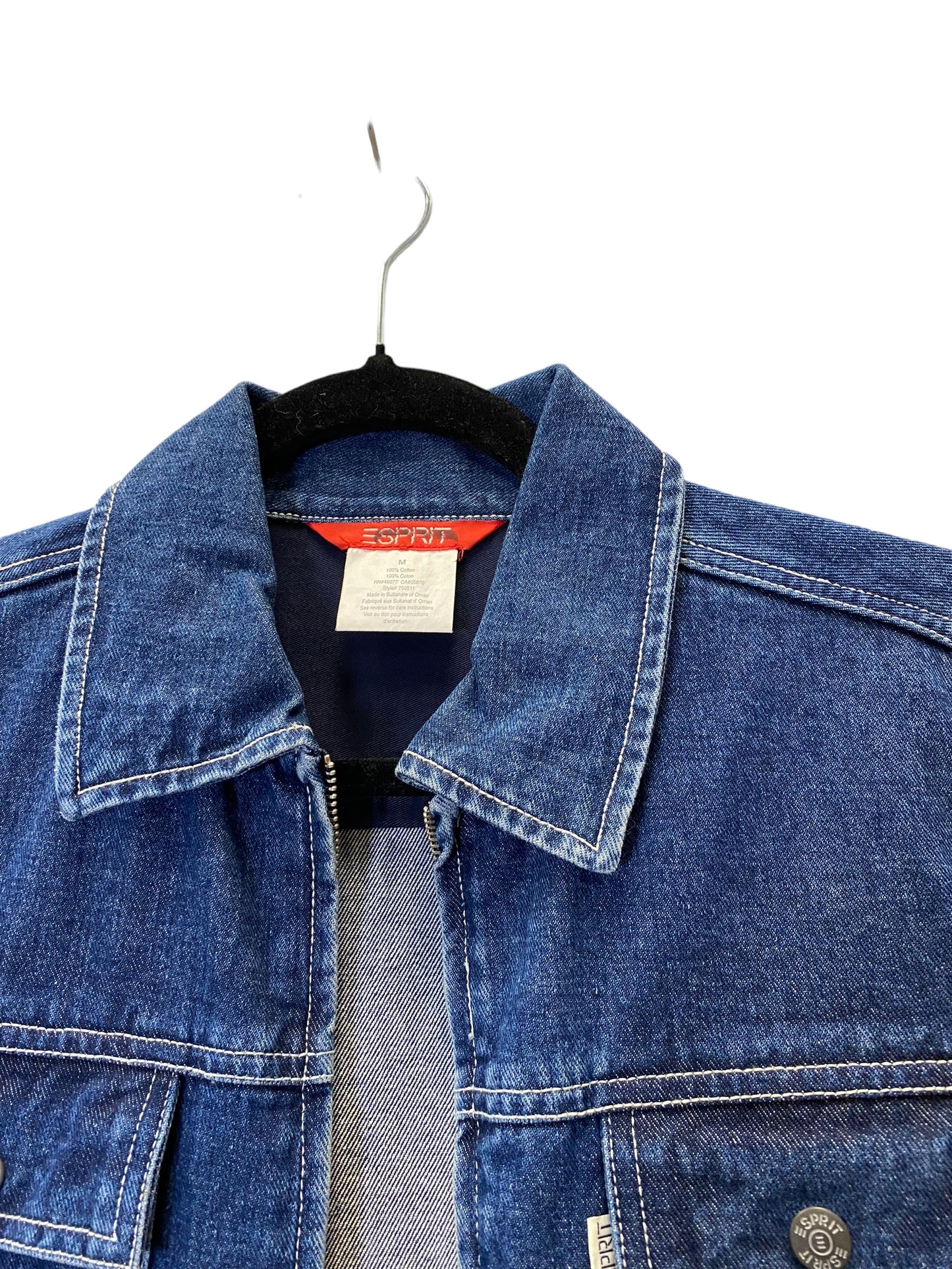 Jacket Denim By Esprit In Blue Denim, Size: M