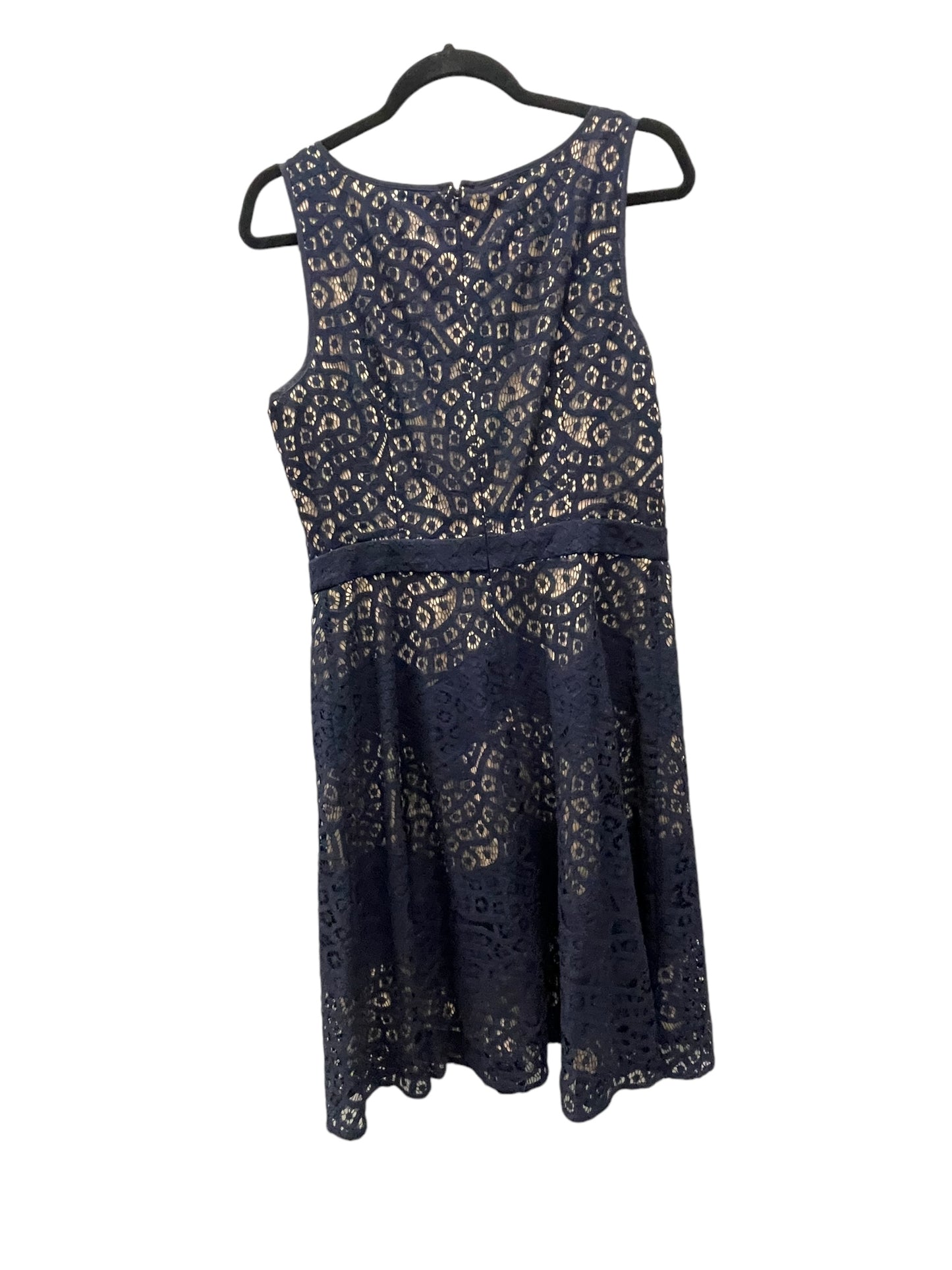 Dress Casual Midi By Cmc In Navy, Size: M