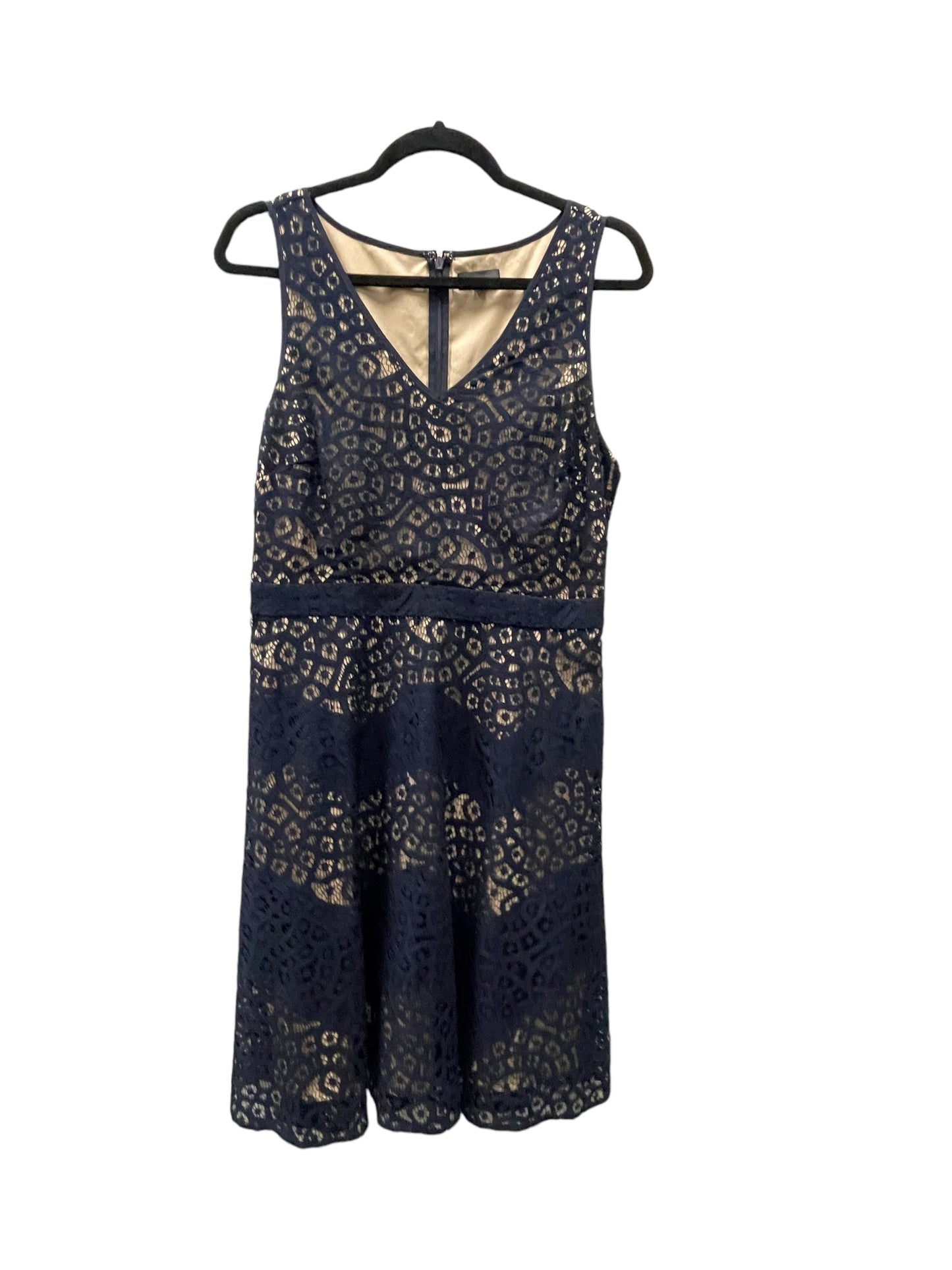 Dress Casual Midi By Cmc In Navy, Size: M