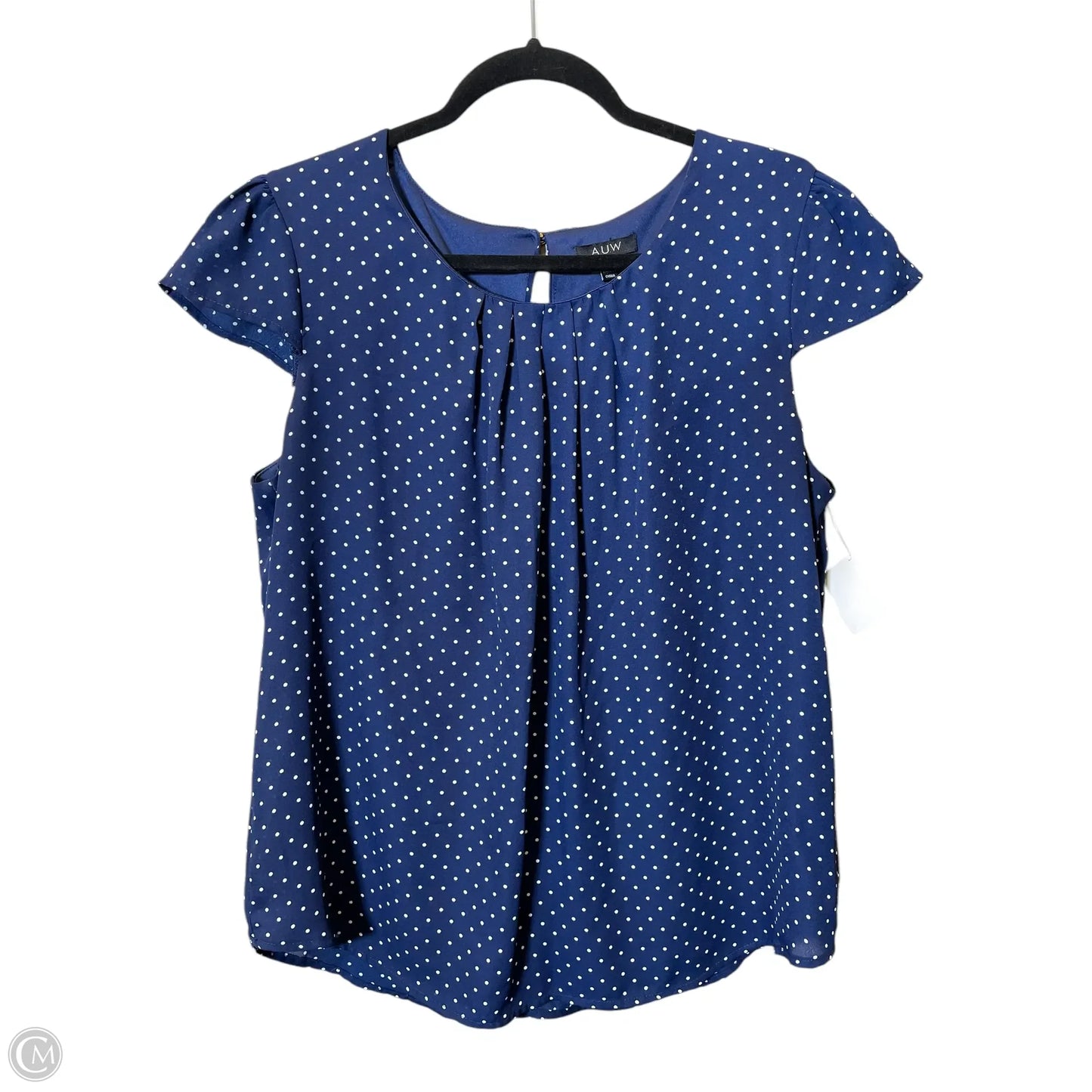 Top Short Sleeve By Cmc In Polkadot Pattern, Size: L