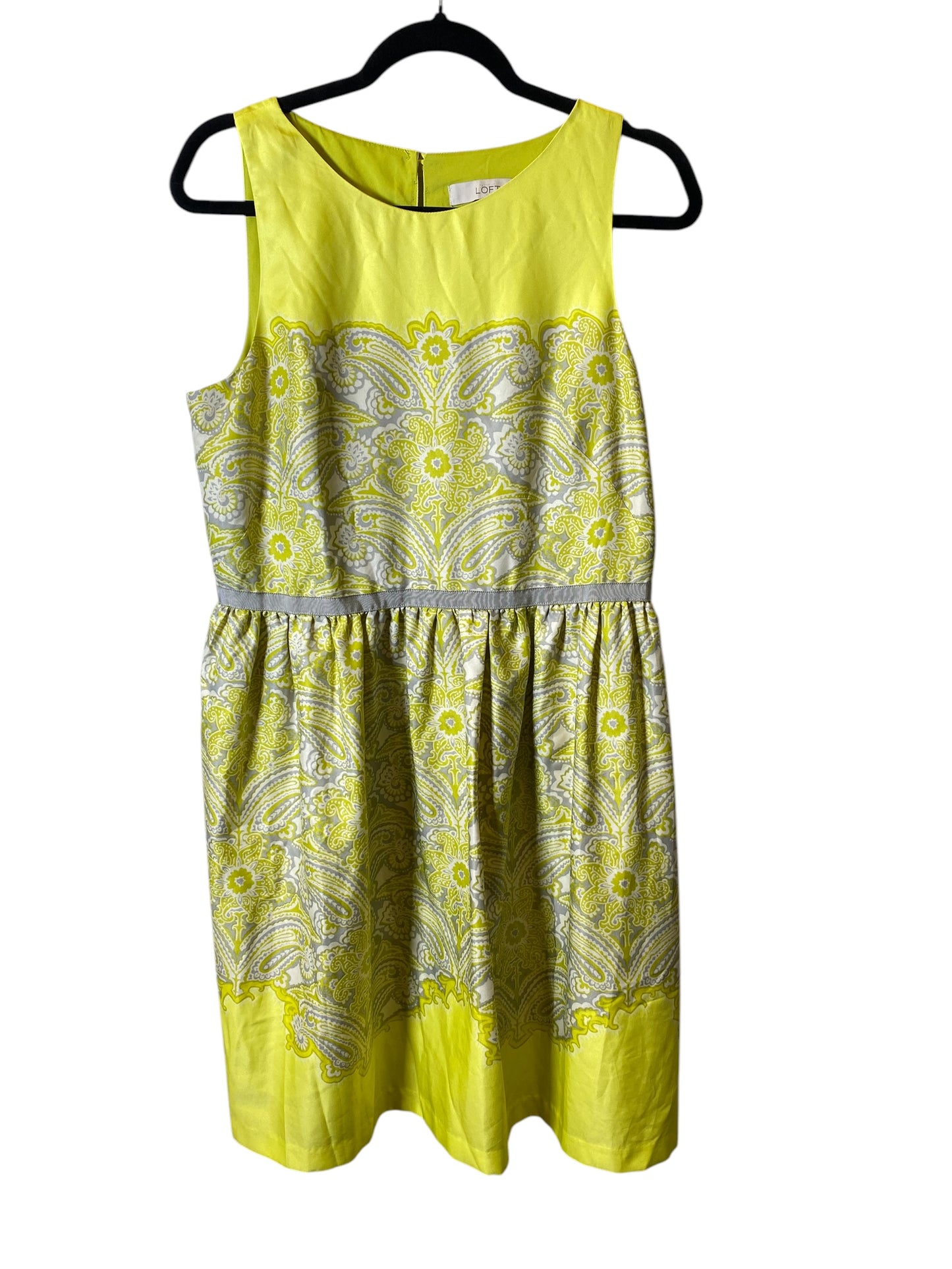 Dress Casual Midi By Loft In Yellow, Size: L