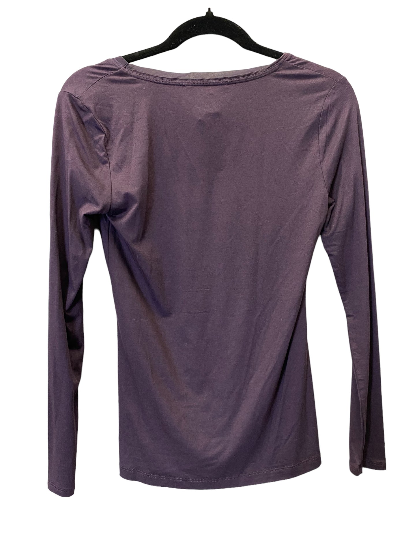 Purple Top Long Sleeve Basic Banana Republic, Size S