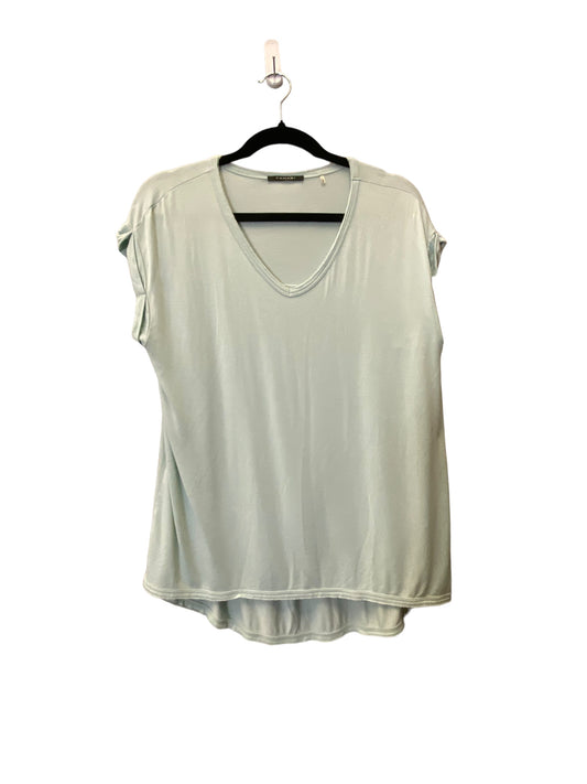 Top Short Sleeve Basic By Tahari By Arthur Levine In Aqua, Size: S