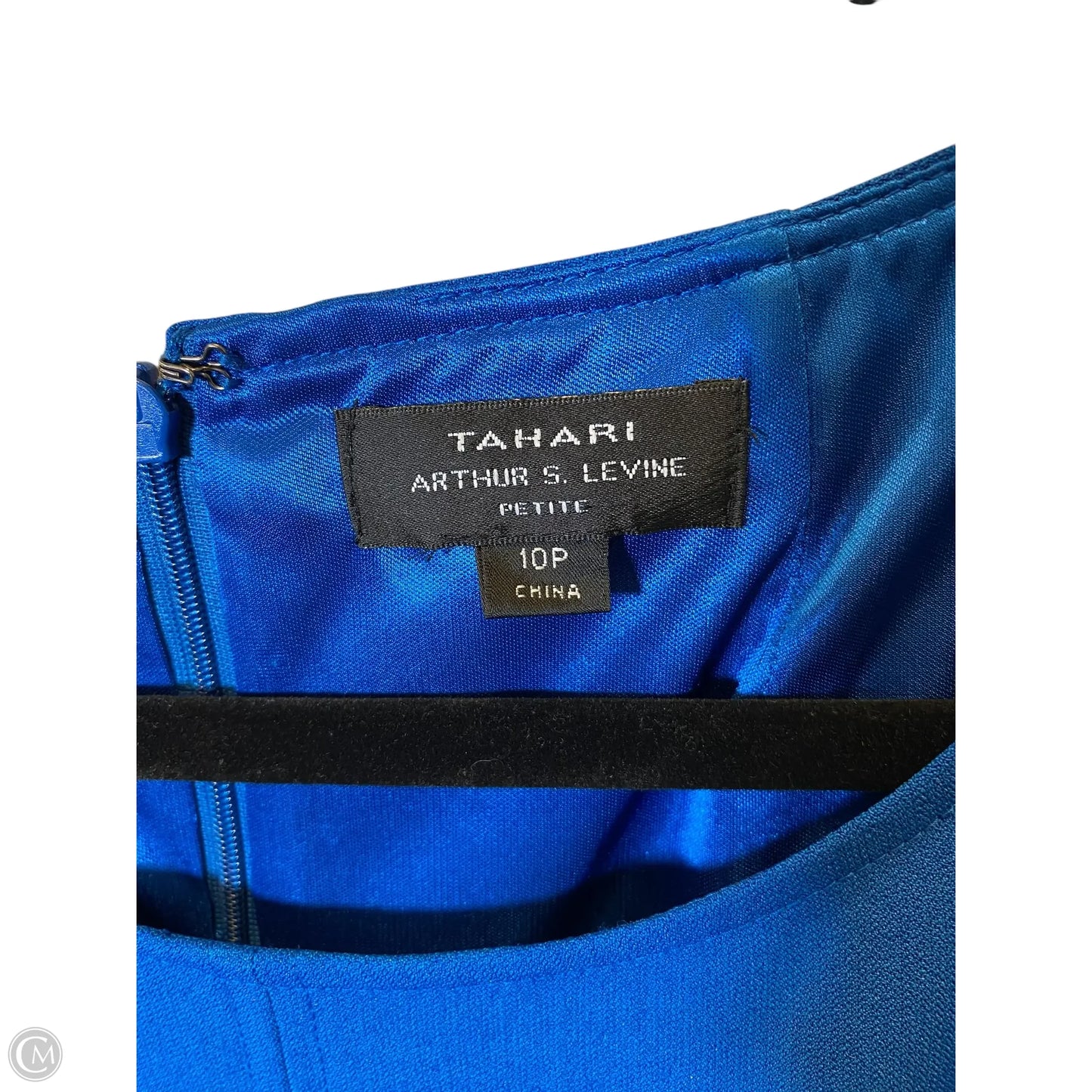 Dress Work By Tahari By Arthur Levine In Blue, Size: 10