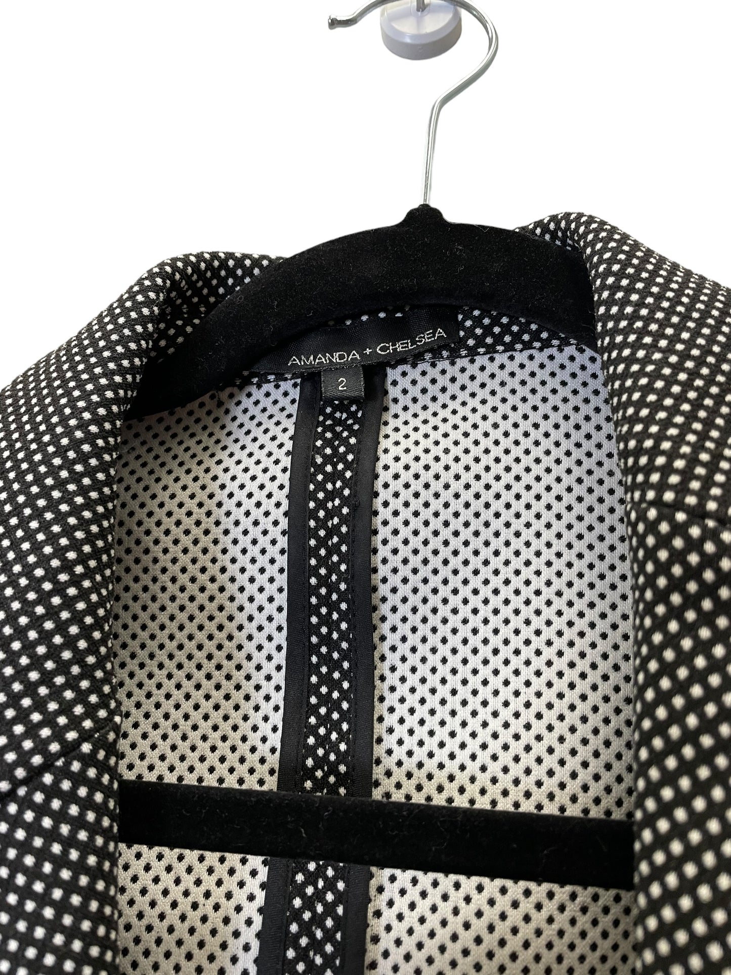 Blazer By Amanda + Chelsea In Polkadot Pattern, Size: 2