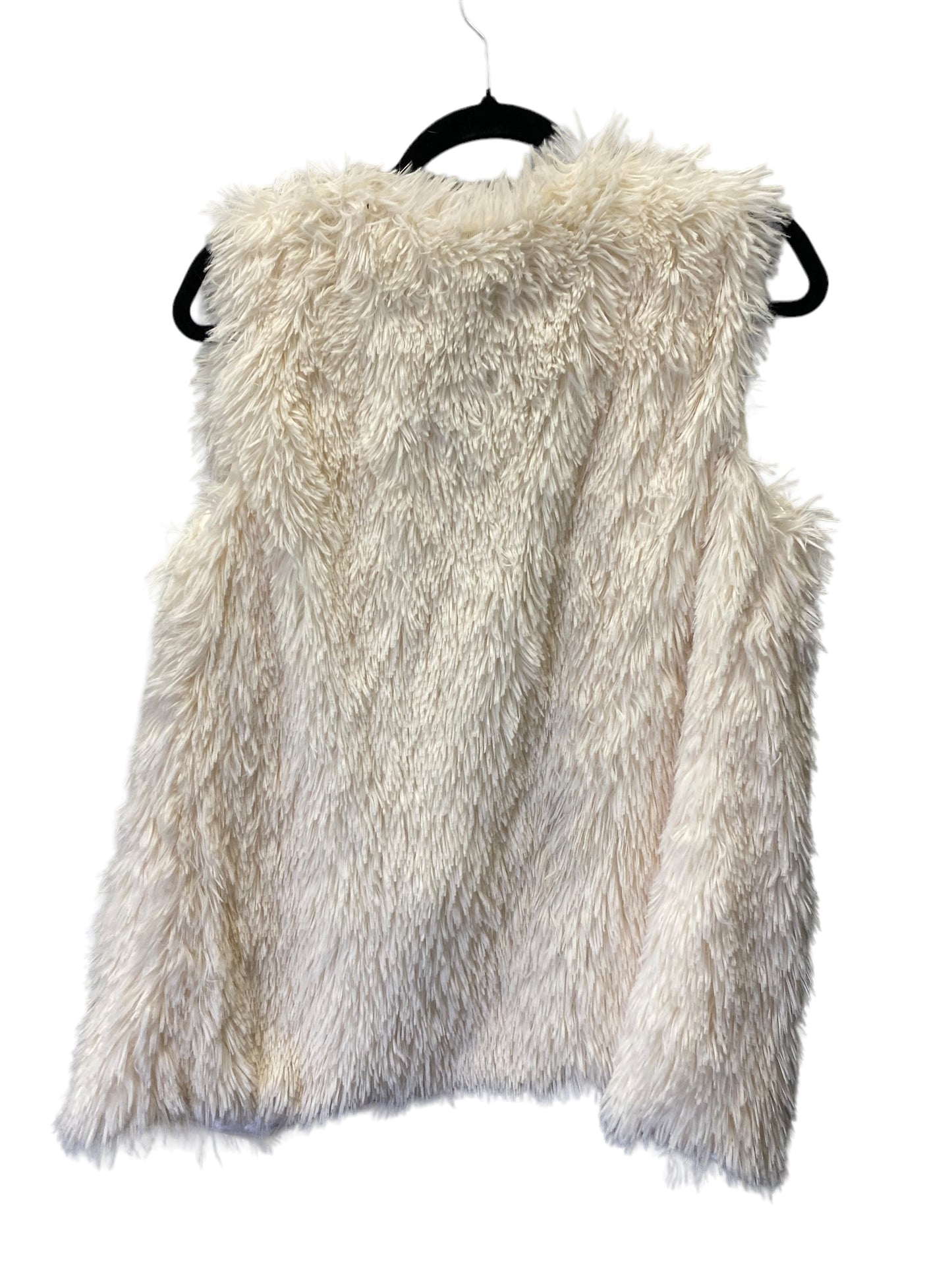 Vest Faux Fur & Sherpa By Fashion Nova In Cream, Size: Os