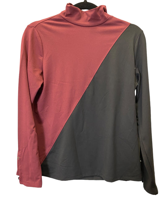 Black & Red Top Long Sleeve Investments, Size S