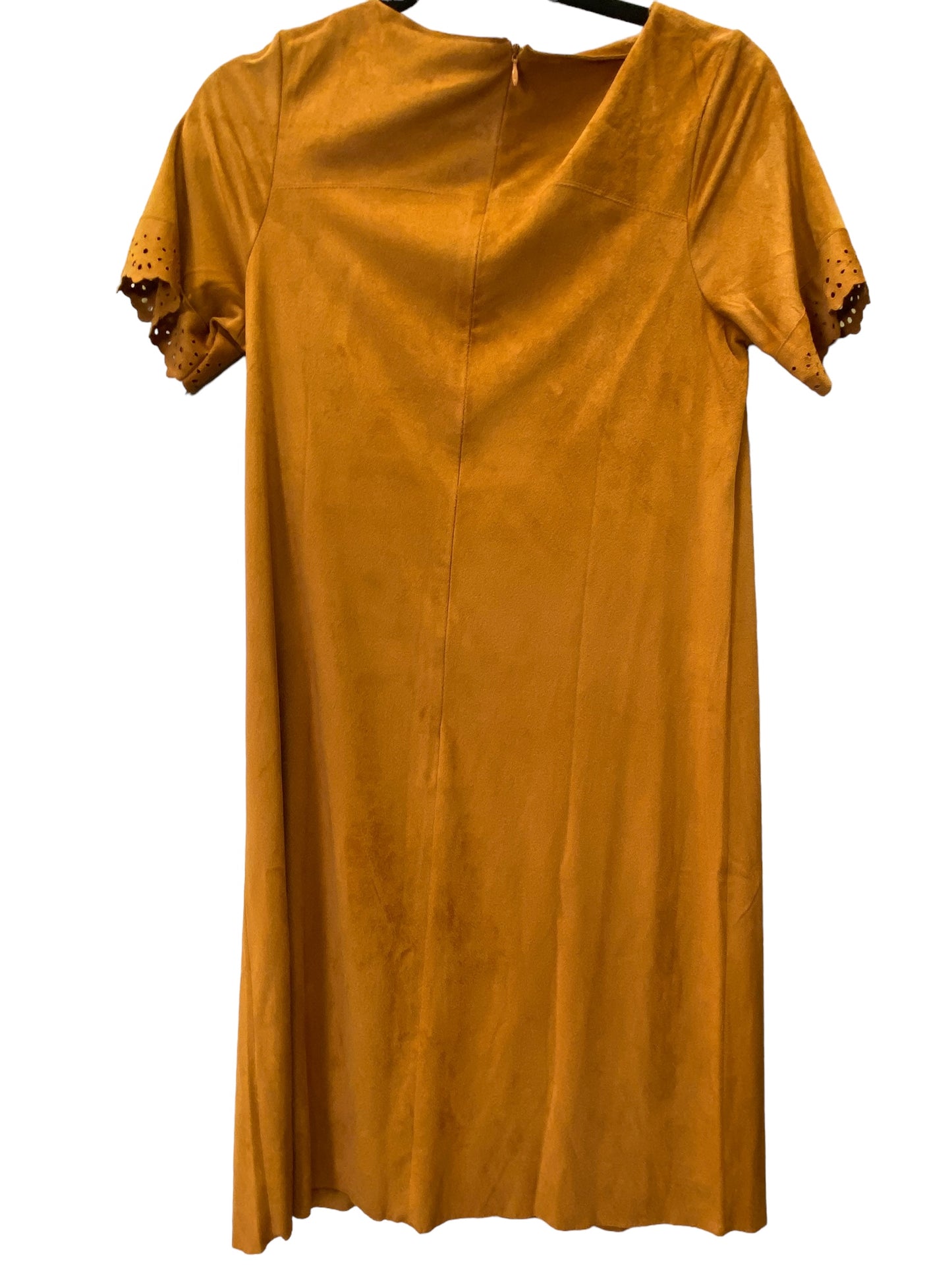 Dress Casual Midi By Signature Collection In Bronze, Size: S