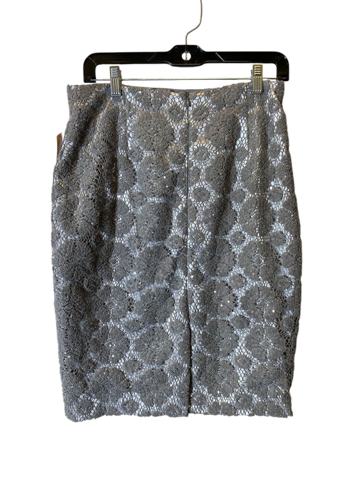 Skirt Midi By Ann Taylor In Grey, Size: 6