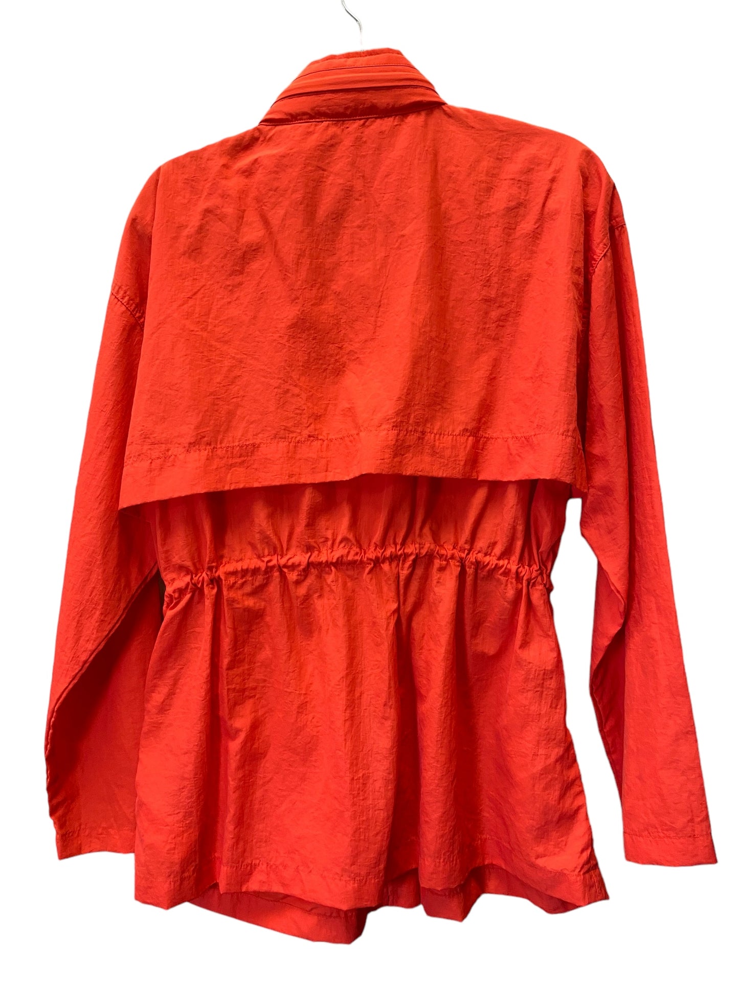 Jacket Windbreaker By Michael By Michael Kors In Orange, Size: L