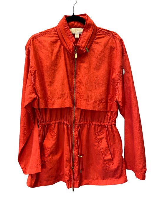 Jacket Windbreaker By Michael By Michael Kors In Orange, Size: L