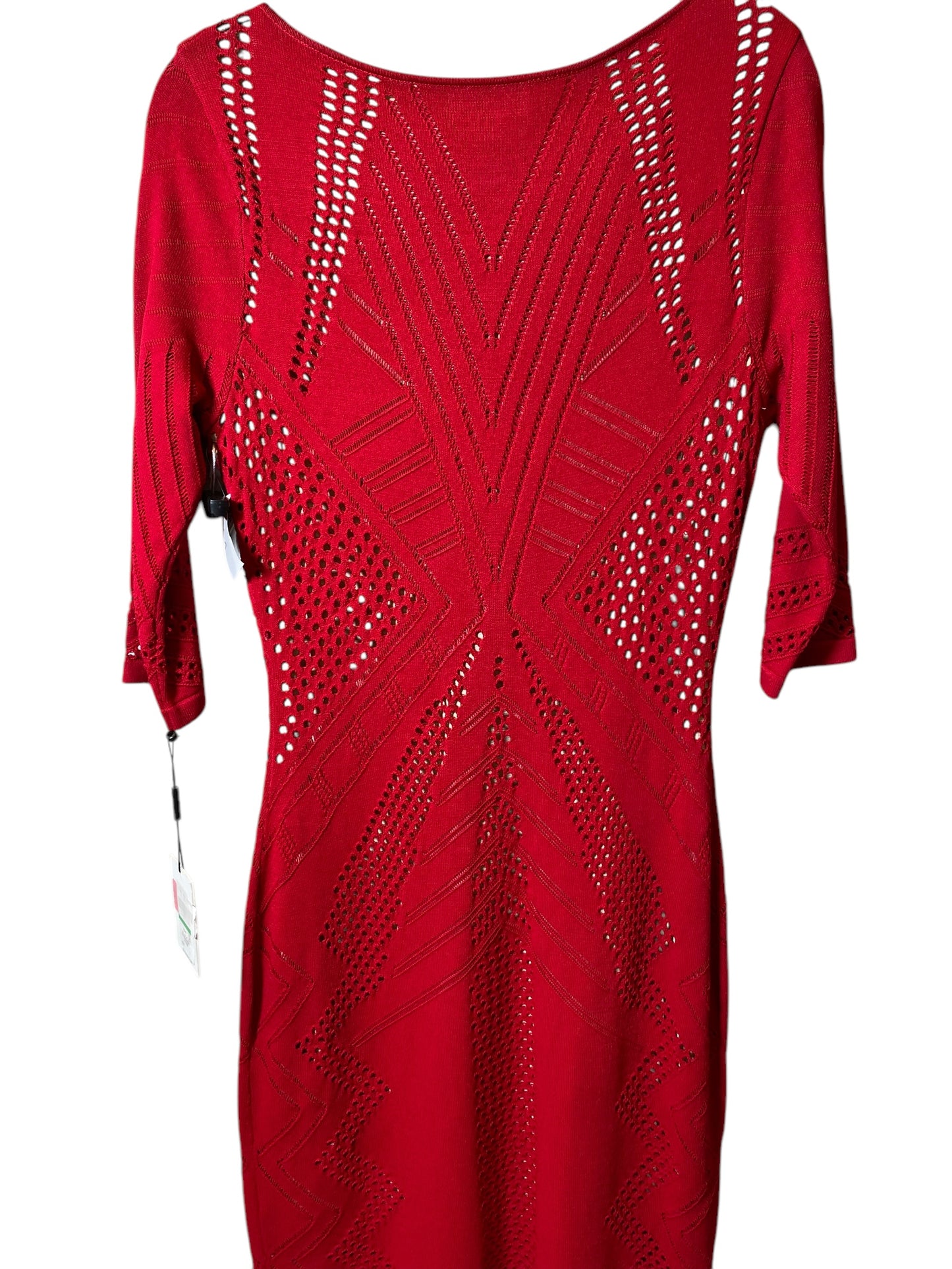 Dress Work By Calvin Klein In Red, Size: L