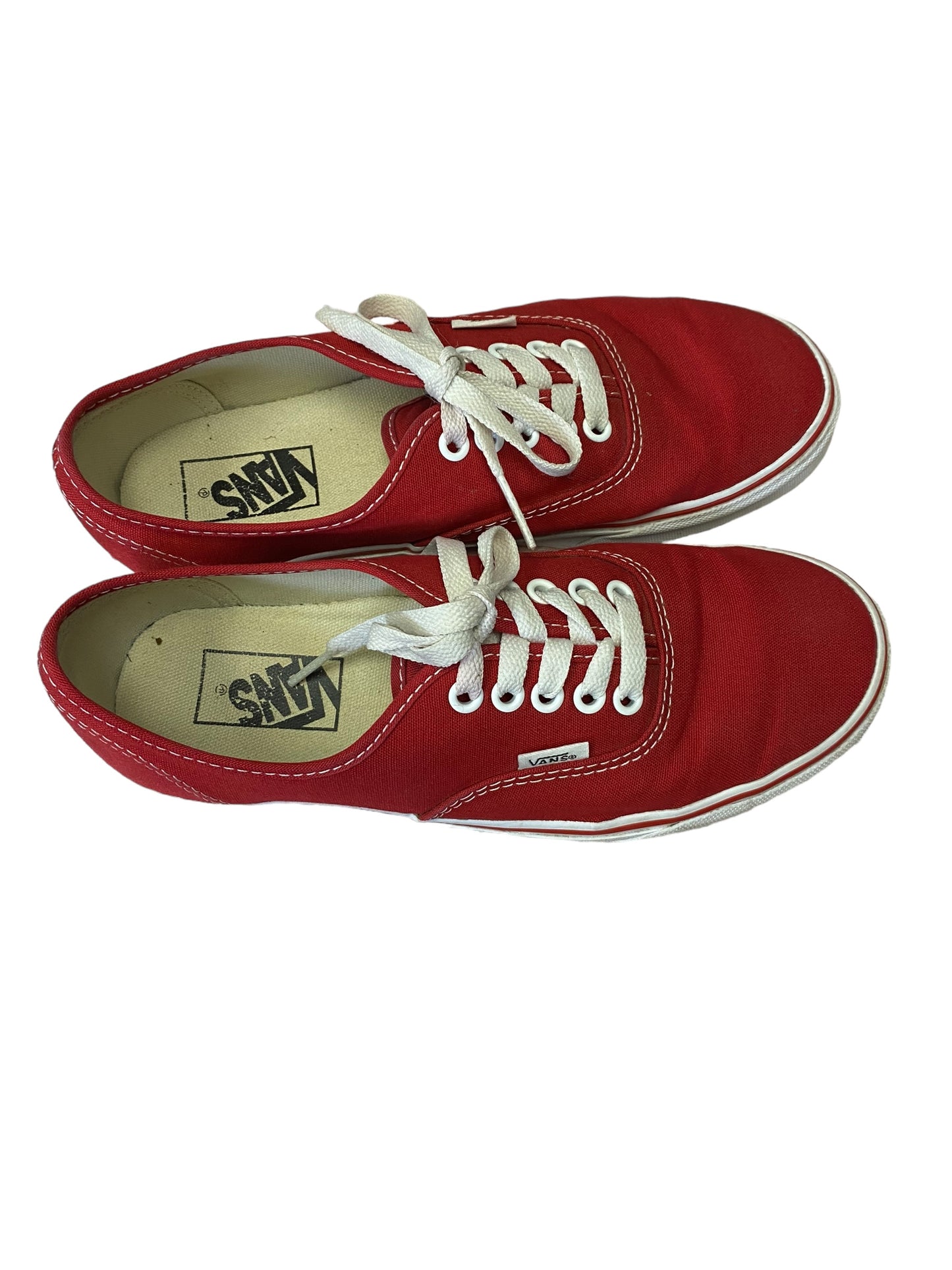 Shoes Athletic By Vans In Red, Size: 8