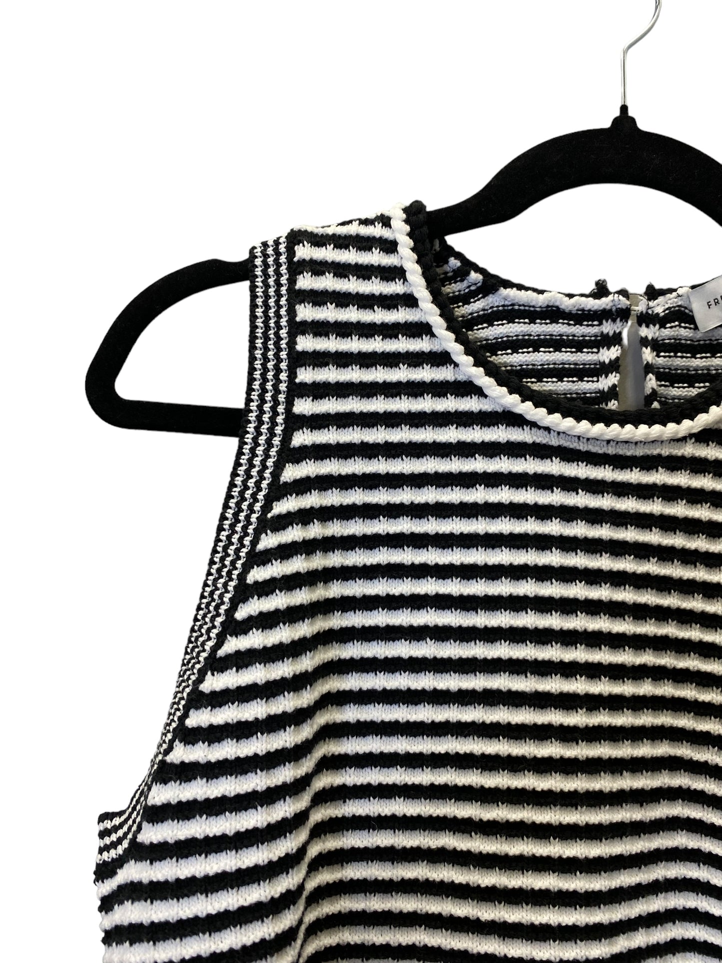 Vest Sweater By Free Assembly In Striped Pattern, Size: L