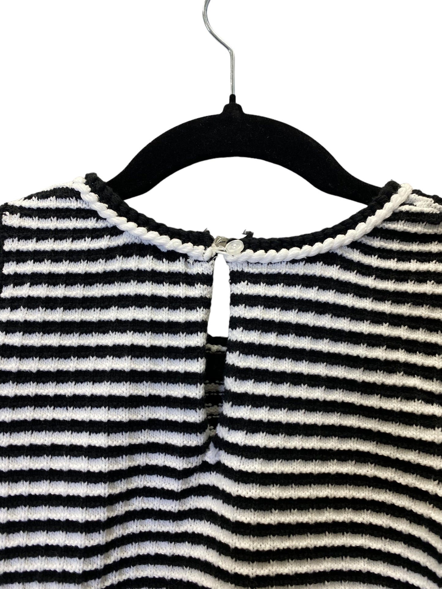 Vest Sweater By Free Assembly In Striped Pattern, Size: L