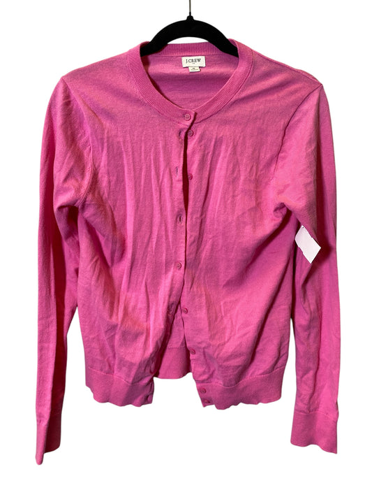 Sweater Cardigan By J. Crew In Pink, Size: M