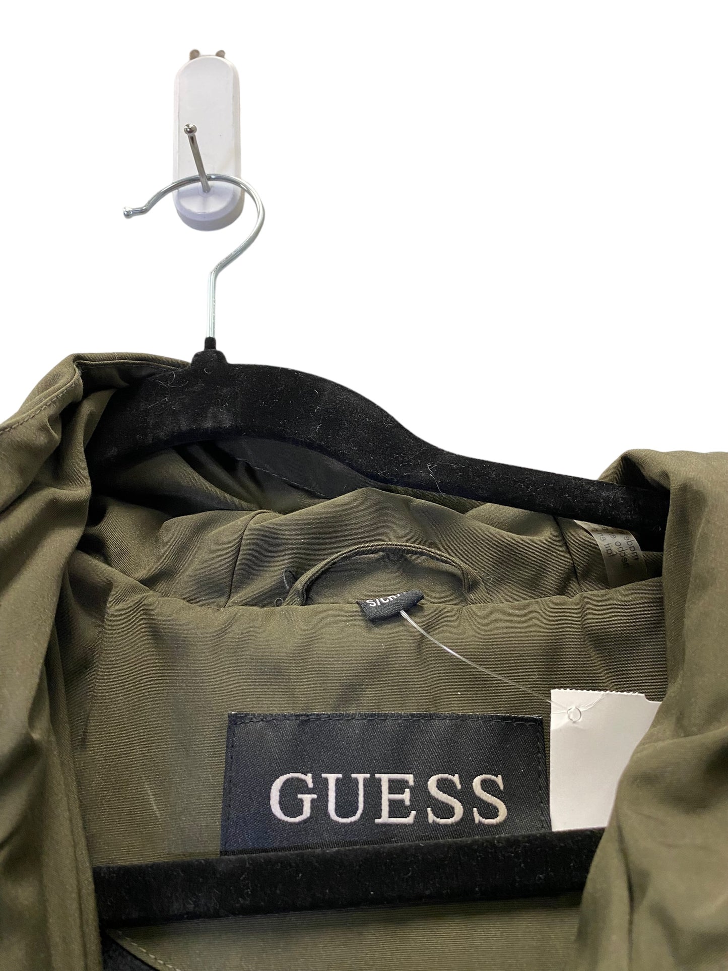 Coat Puffer & Quilted By Guess In Green, Size: S