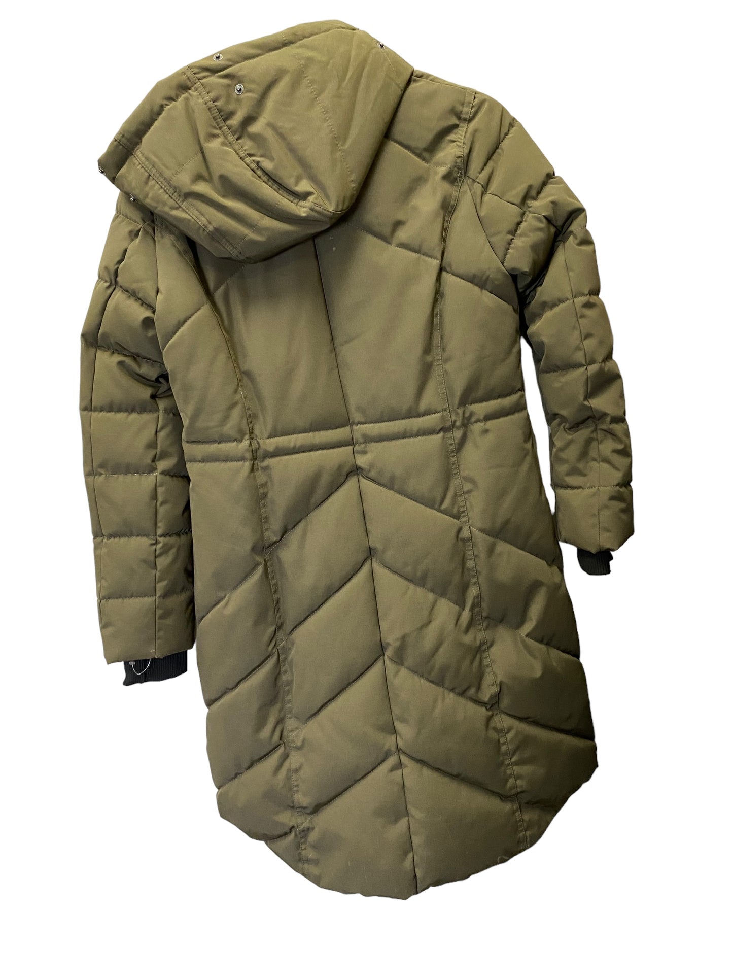 Coat Puffer & Quilted By Guess In Green, Size: S