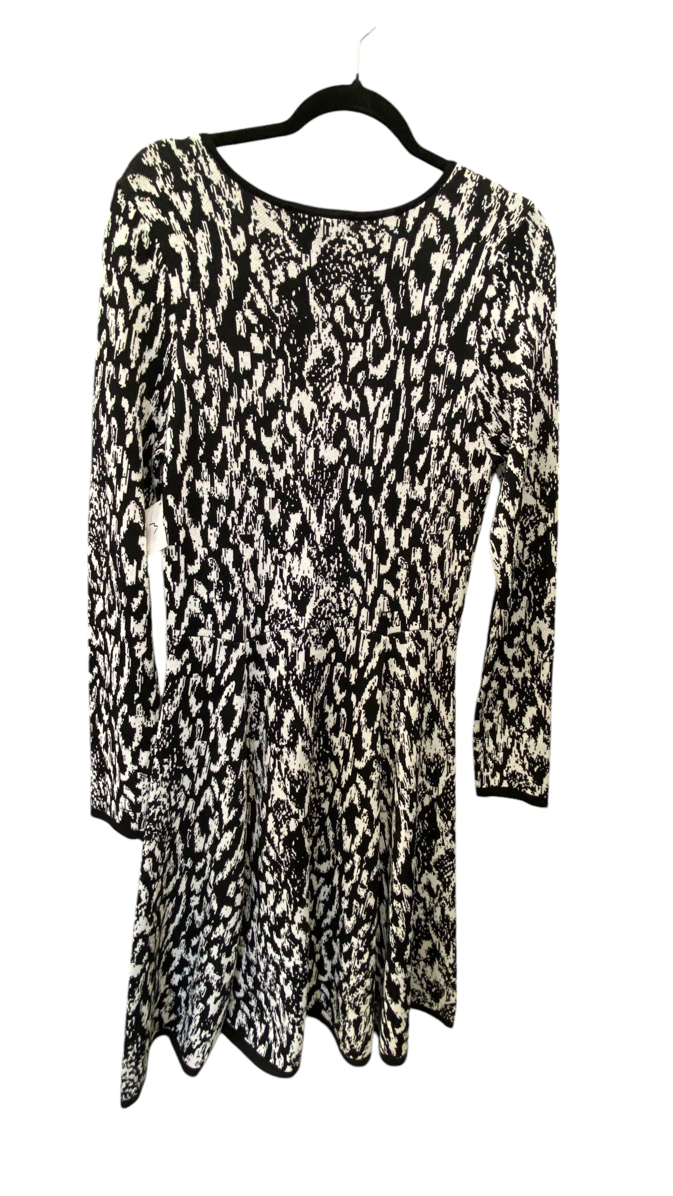 Dress Casual Midi By Karen Kane In Black & White, Size: L