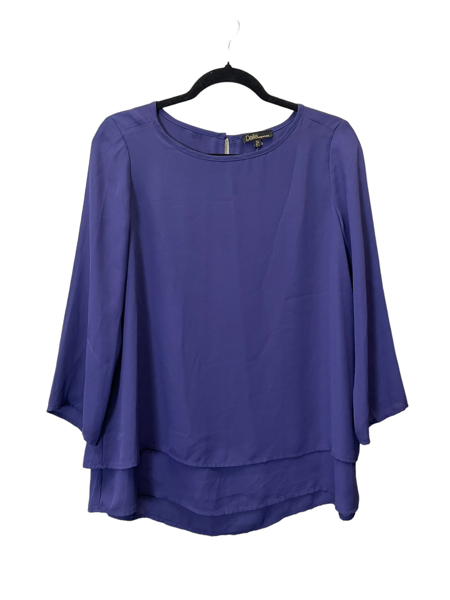 Top Long Sleeve By Dalia In Purple, Size: S