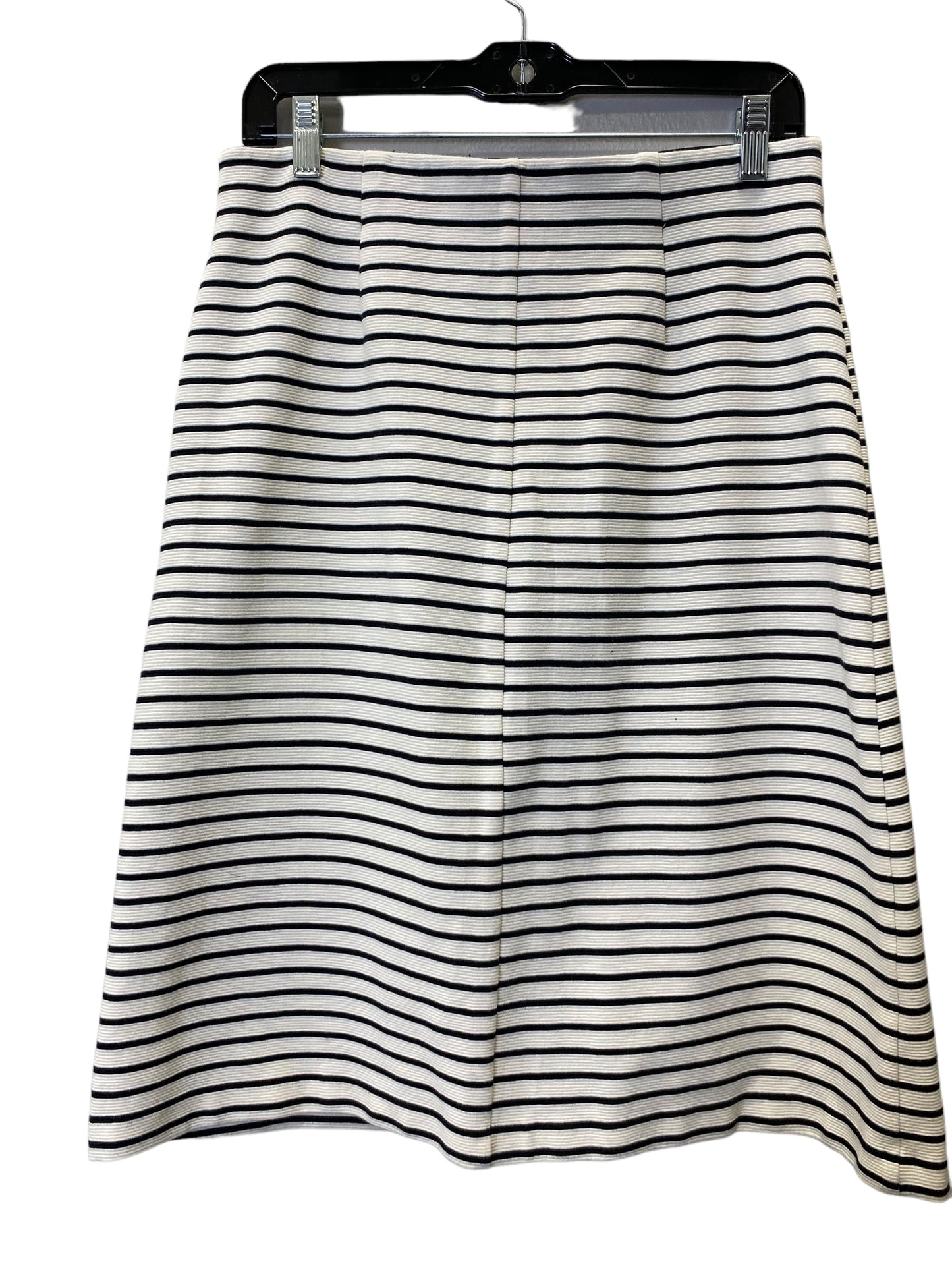 Skirt Midi By Loft In Striped Pattern, Size: M