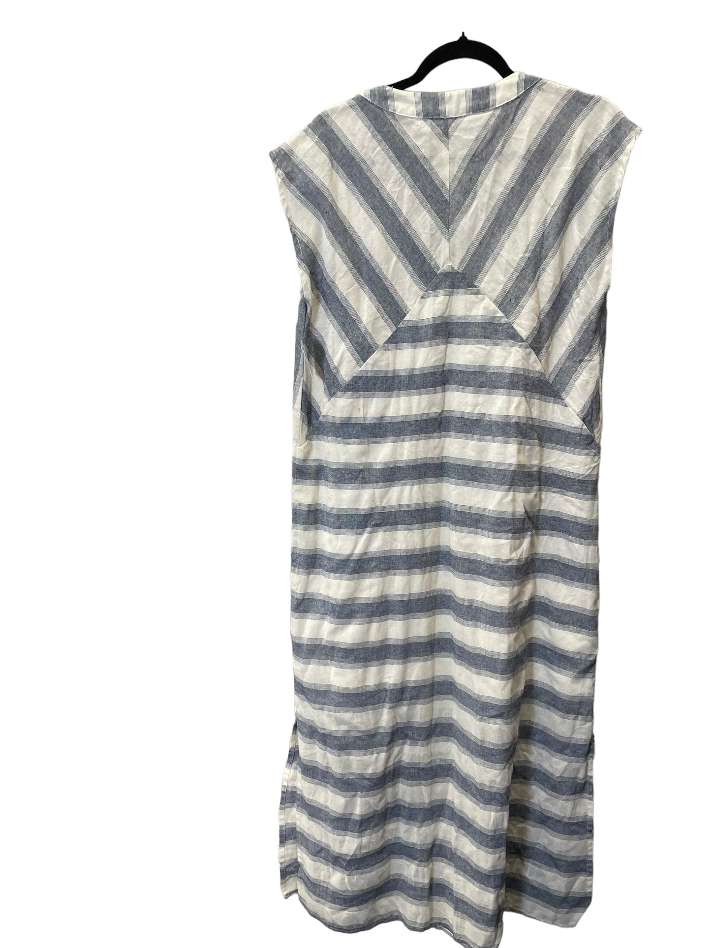 Dress Casual Midi By Wishlist In Striped Pattern, Size: L