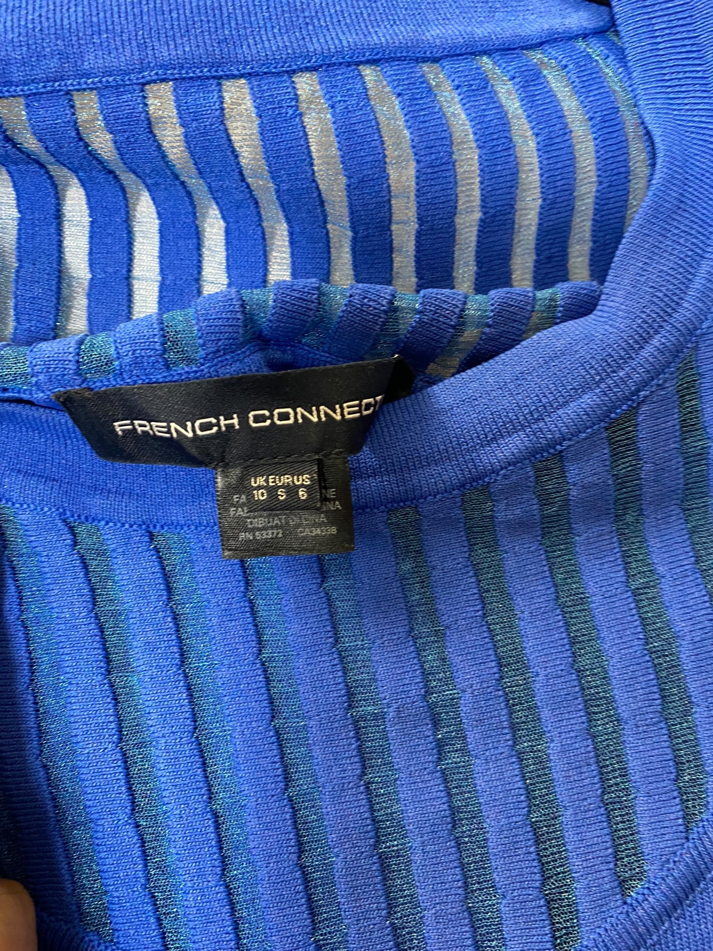 Dress Work By French Connection In Blue, Size: S