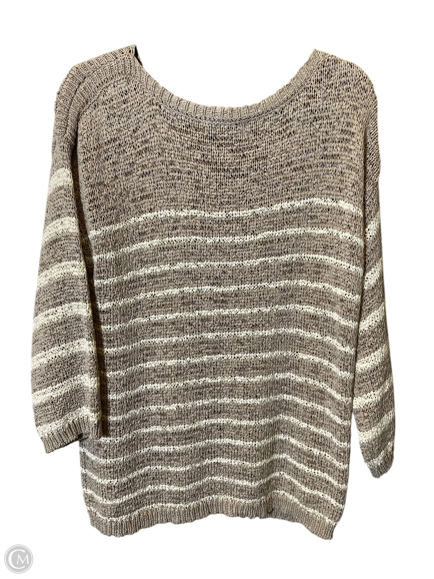 Sweater By Jones New York In Taupe, Size: Xl