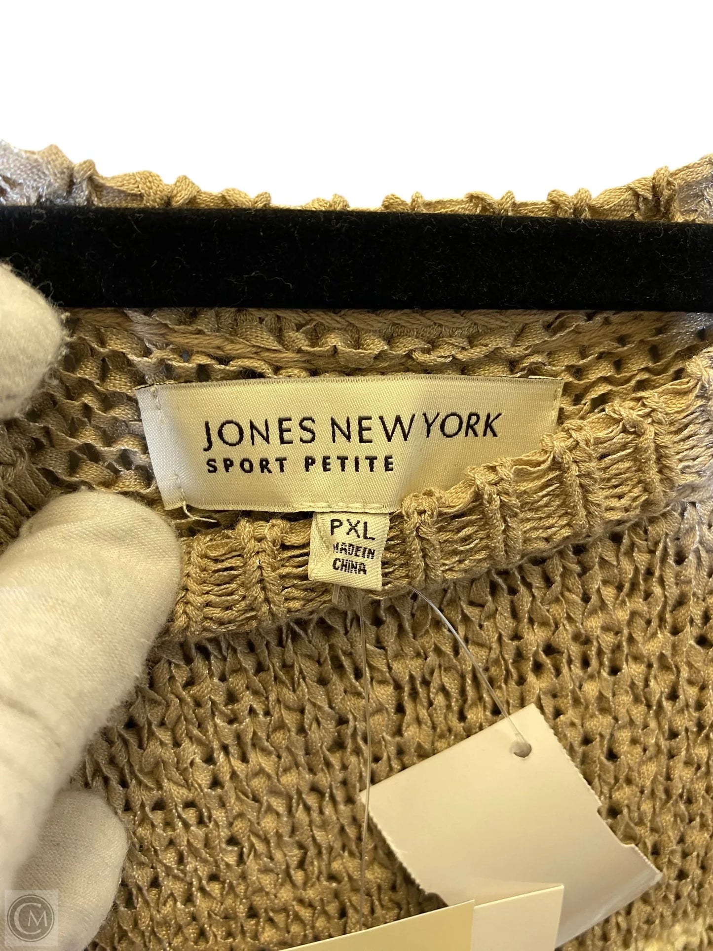 Sweater By Jones New York In Taupe, Size: Xl