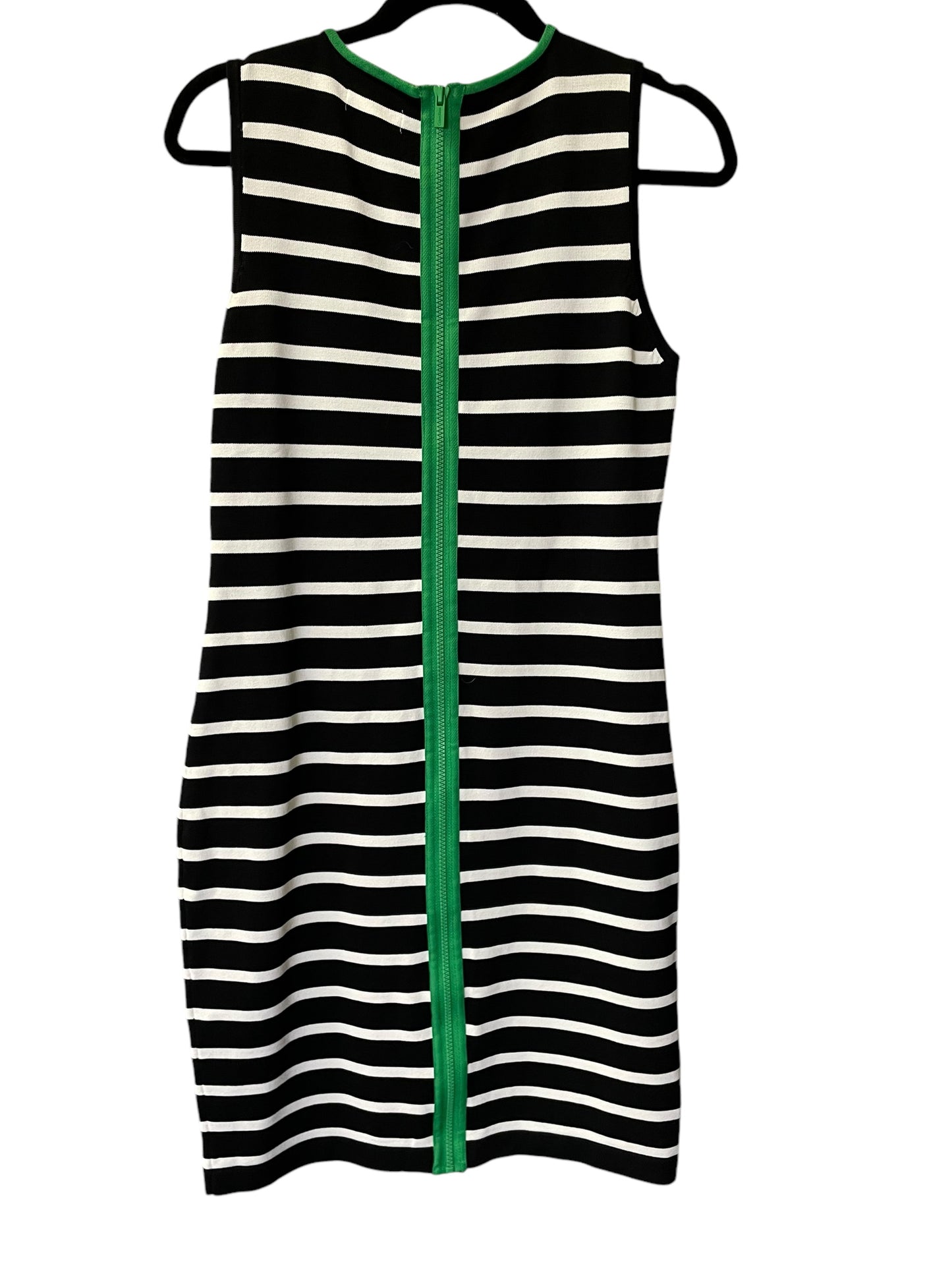 Dress Casual Midi By Calvin Klein In Striped Pattern, Size: M