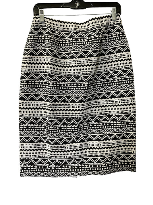 Skirt Midi By Eshakti In Black & White, Size: 10