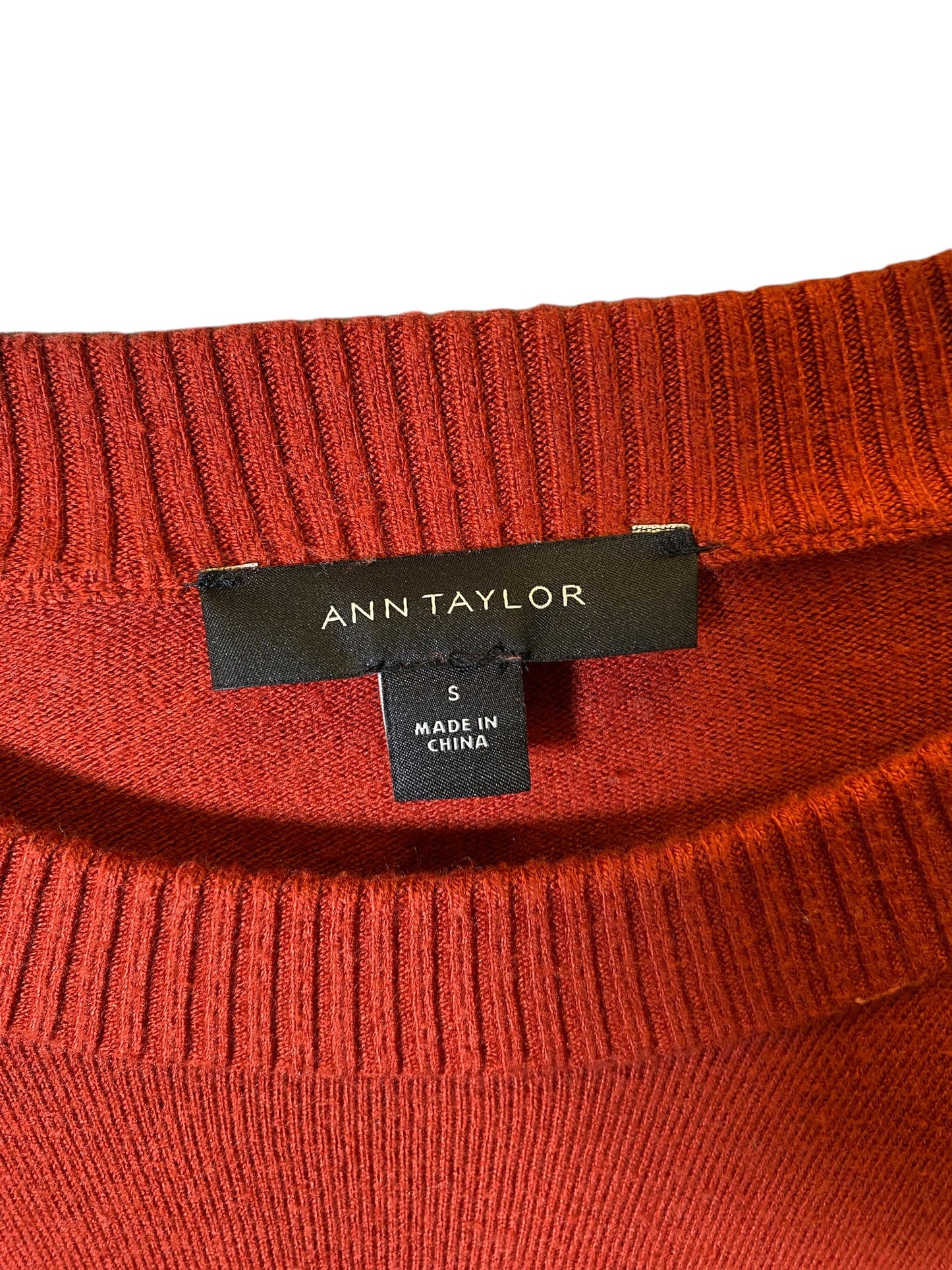 Sweater By Ann Taylor In Orange, Size: S