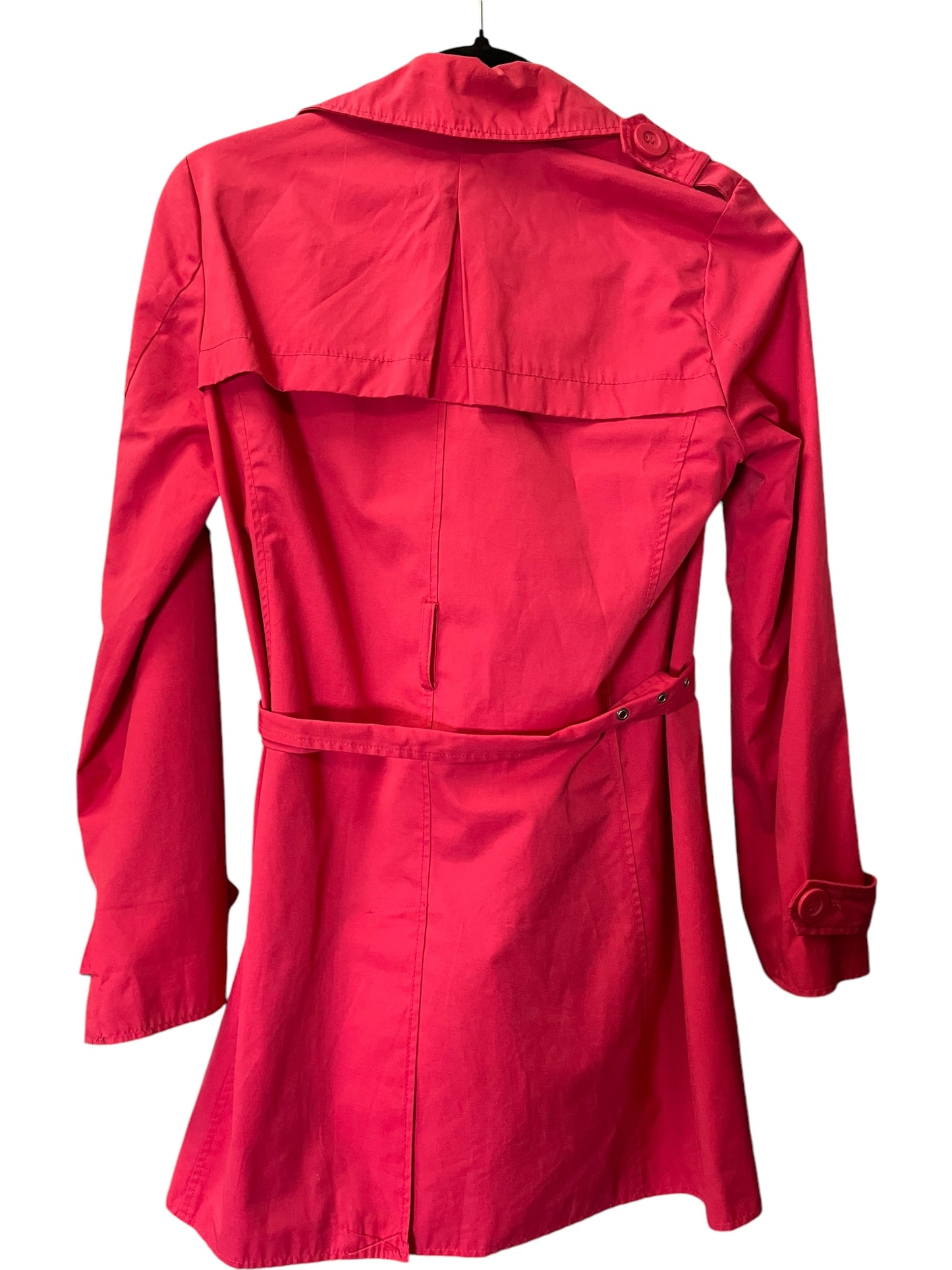 Coat Trench Coat By Kenneth Cole In Pink, Size: S