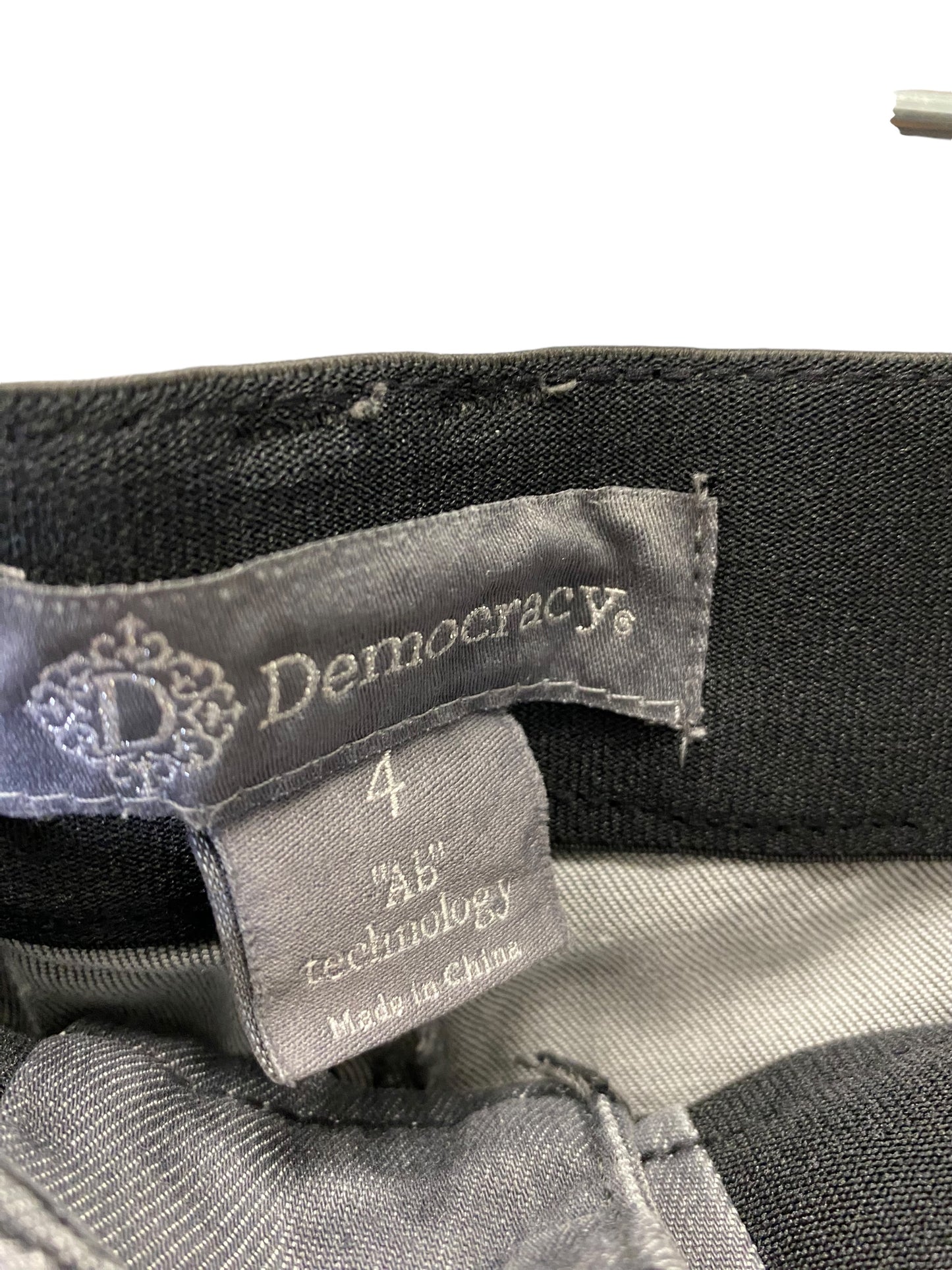 Jeans Straight By Democracy In Grey, Size: 4