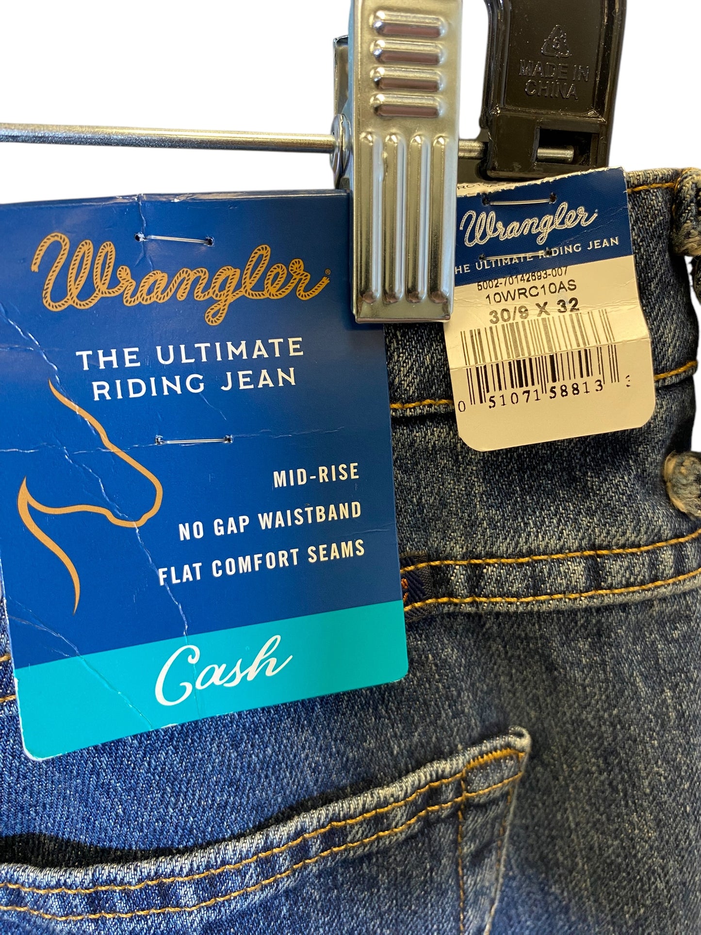 Jeans Straight By Wrangler In Blue, Size: 10